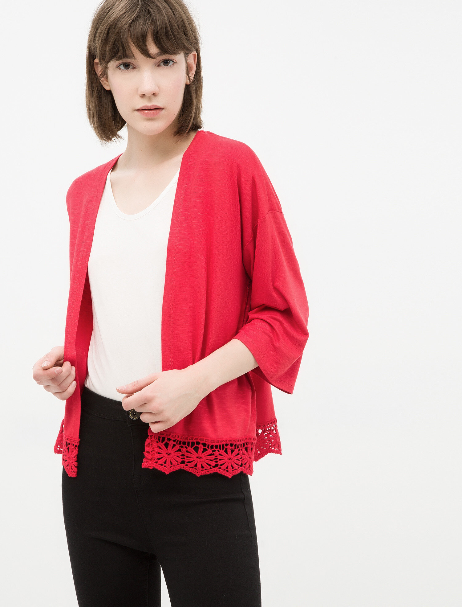   Dantel Detaylı Bolero