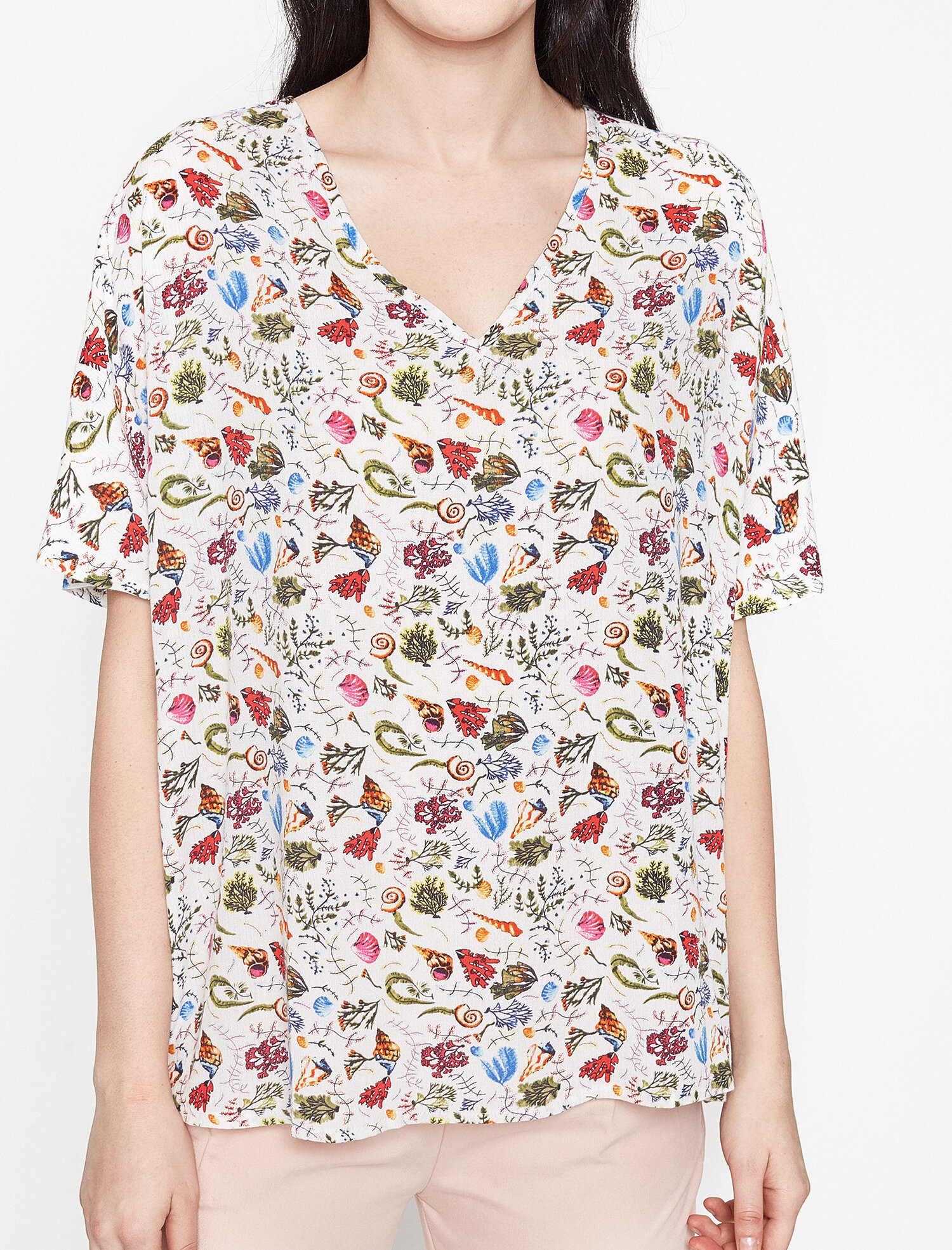   Koton Plus Desenli Bluz