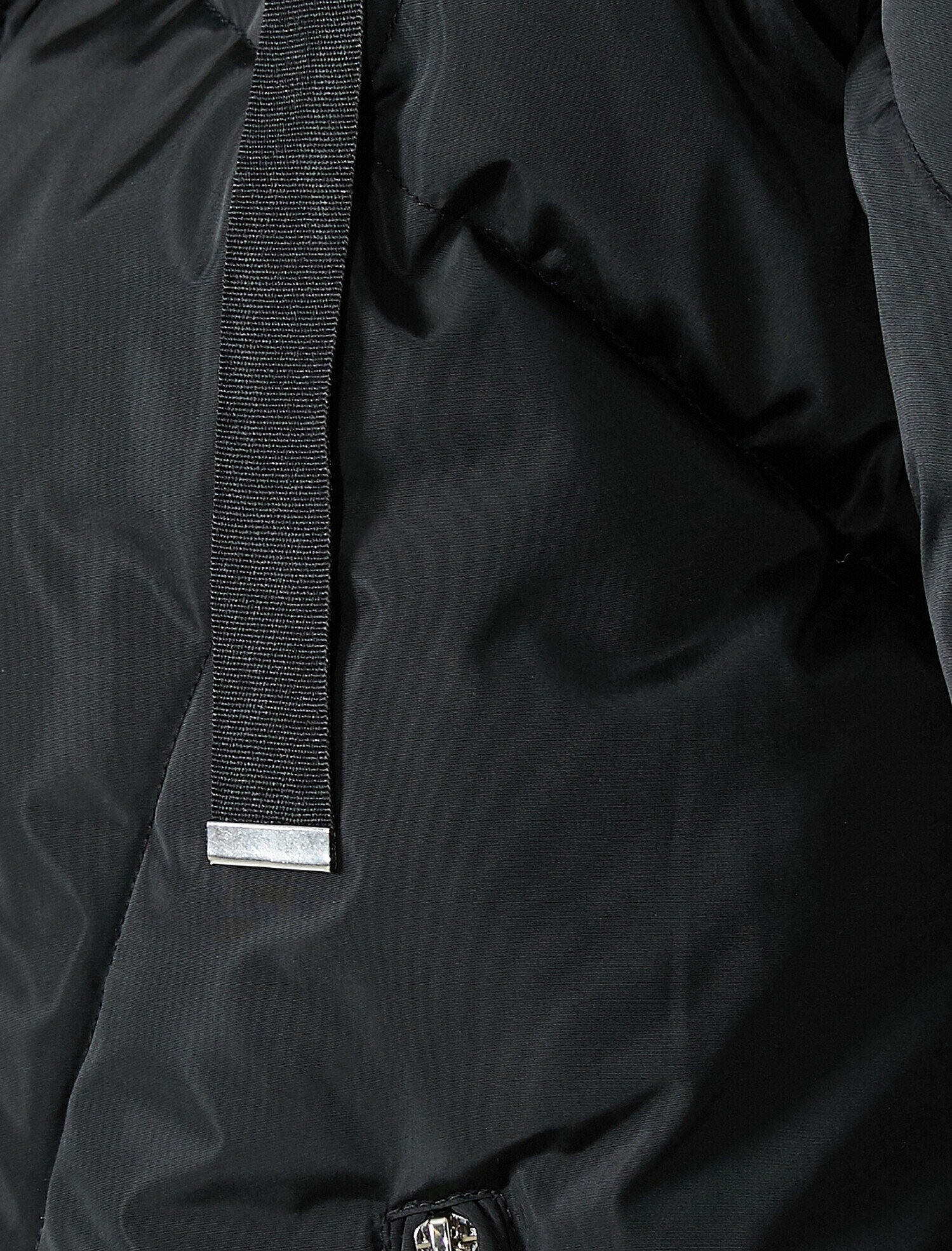   Kürklü Kapüşonlu Fermuarlı Cepli Şişme Mont