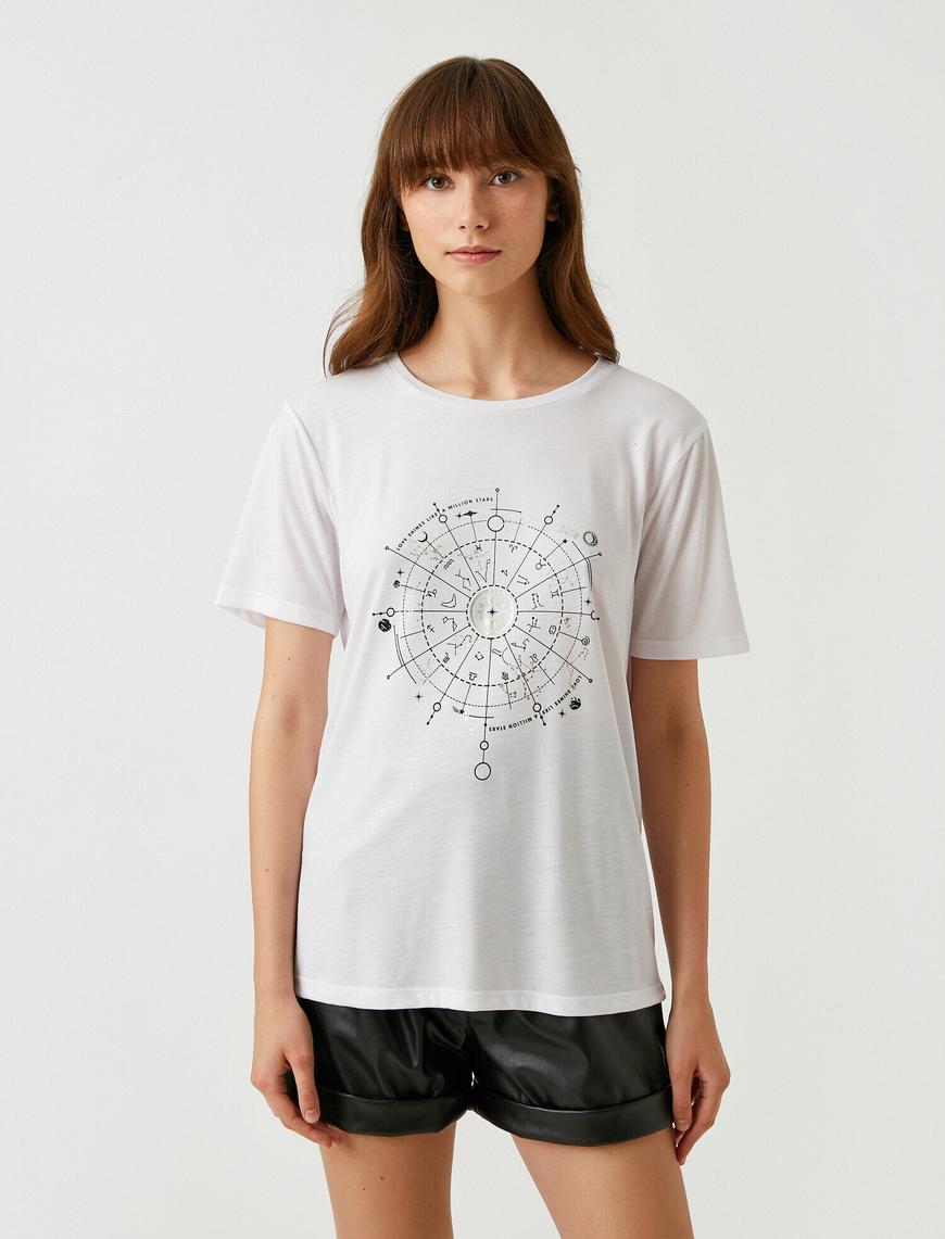   Horoskop Baskılı Tişört
