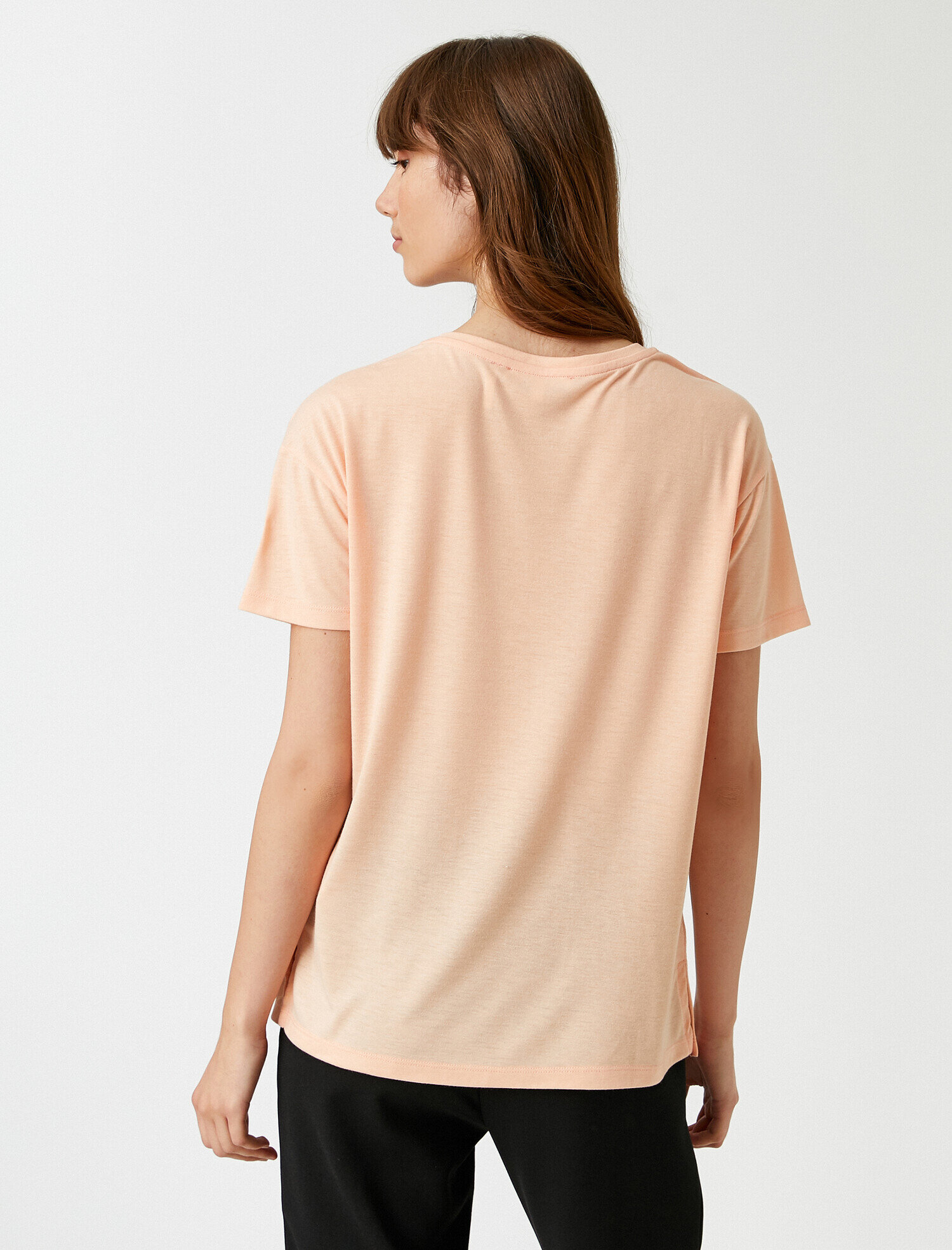   Baskılı Bisiklet Yaka Tişört