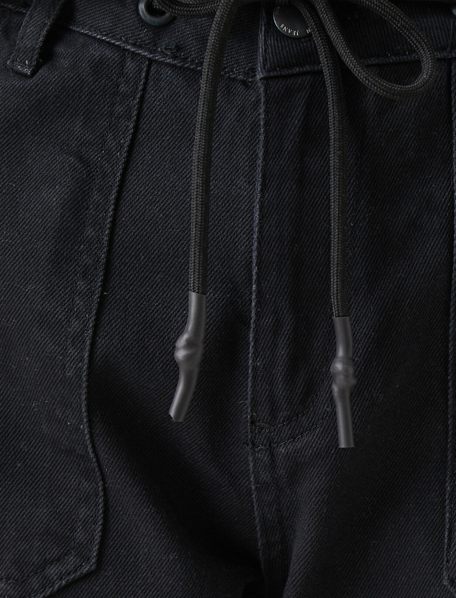 Jogger Jean - Yüksek Bel Rahat Kesim Paçası Lastikli Pantolon