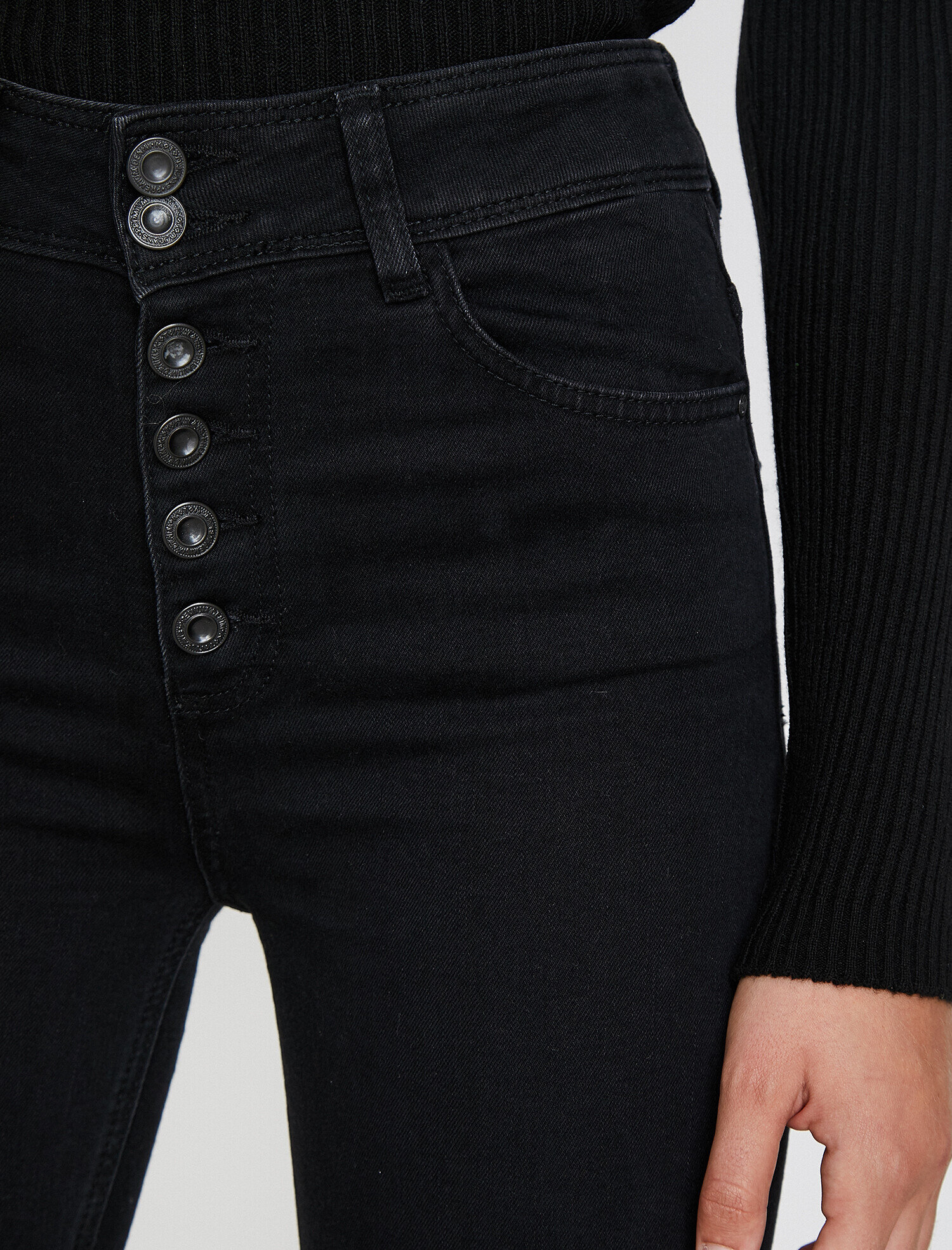   Carmen Jean - Yüksek Bel Dar Kesim Dar Paça Pantolon