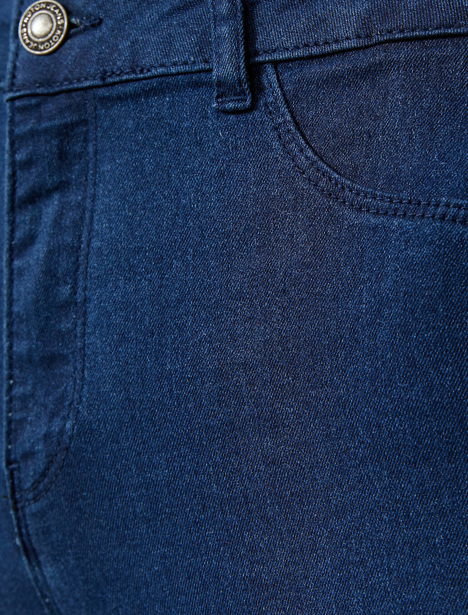   Şerit Detaylı Yazılı Baskılı Kot Pantolon