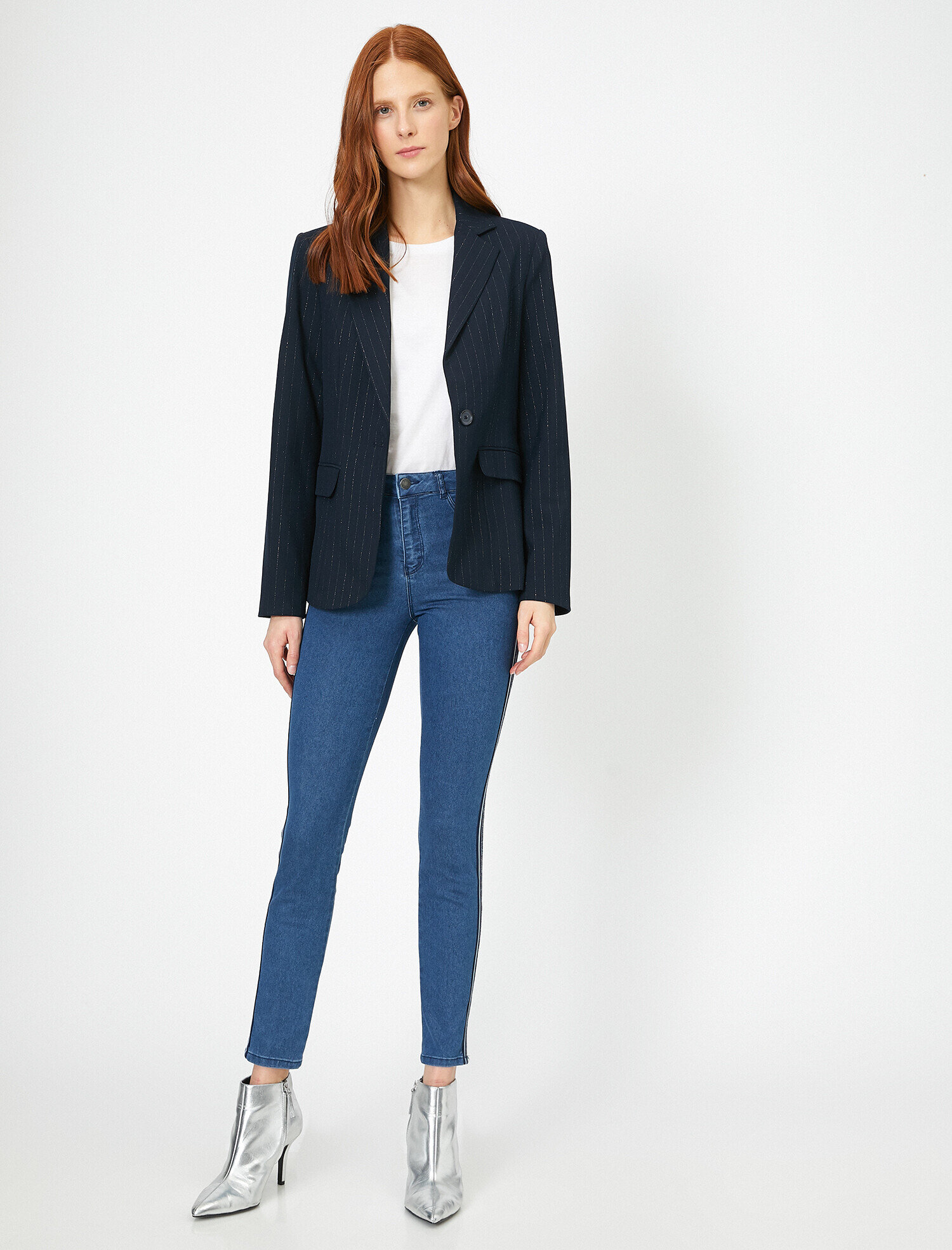 Skinny Fit Jean -Yüksek Bel Dar Kesim Dar Paça Pantolon