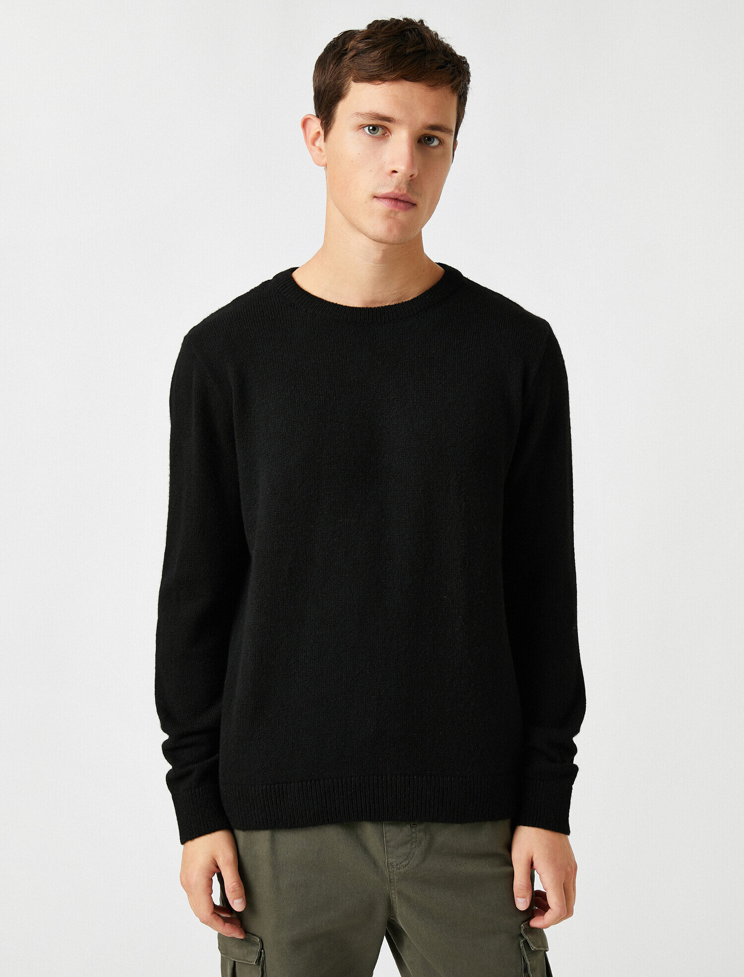   Bisiklet Yaka Uzun Kollu Triko Kazak