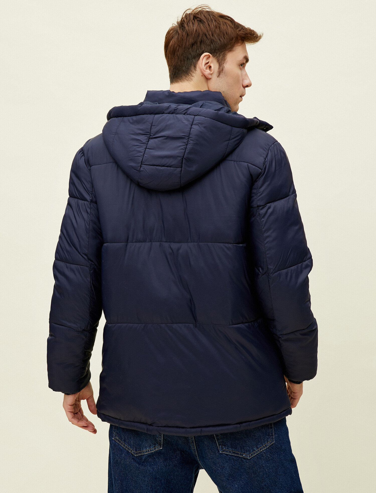   Kapüşonlu Cepli Fermuarlı Şişme Mont