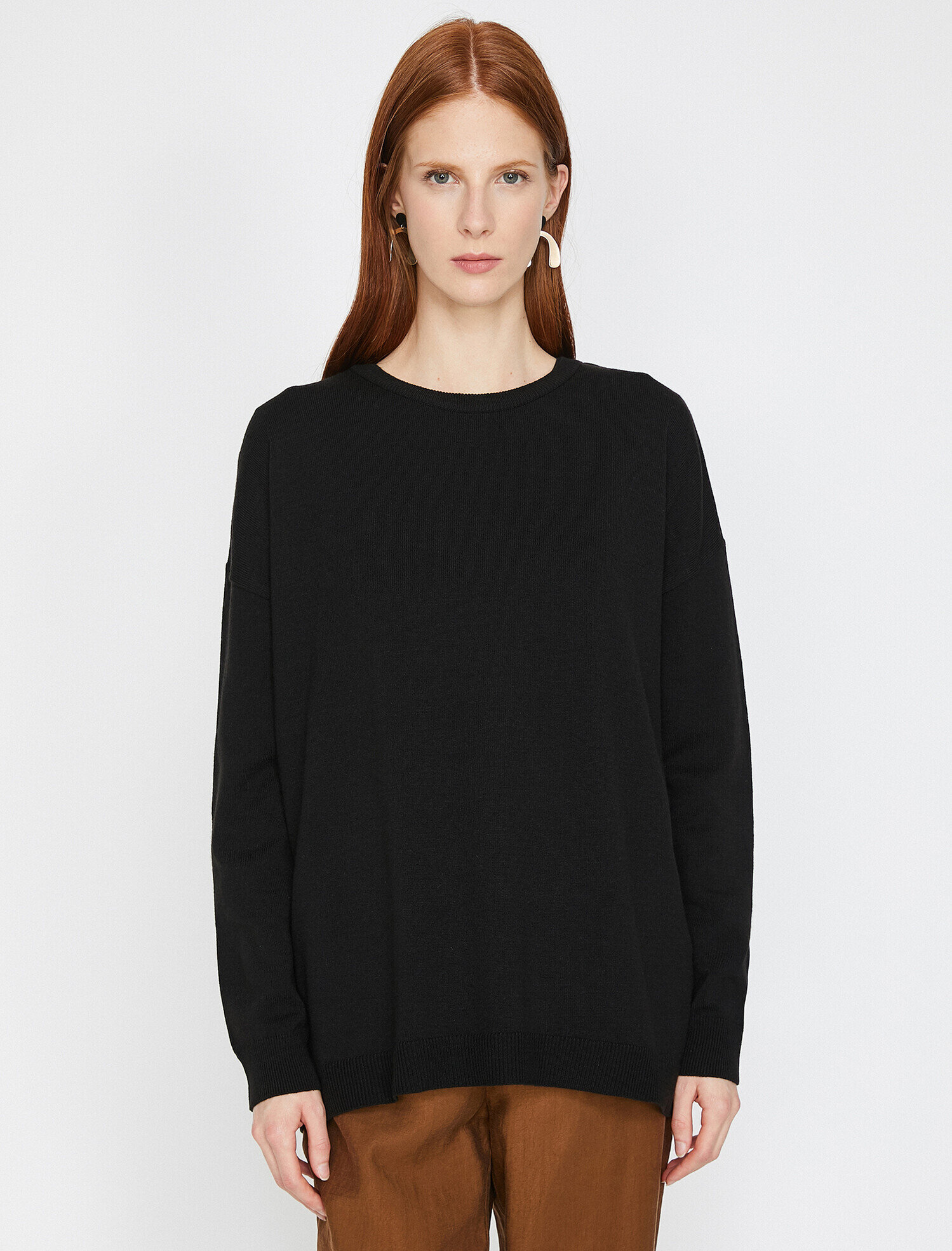   Bisiklet Yaka Triko Kazak