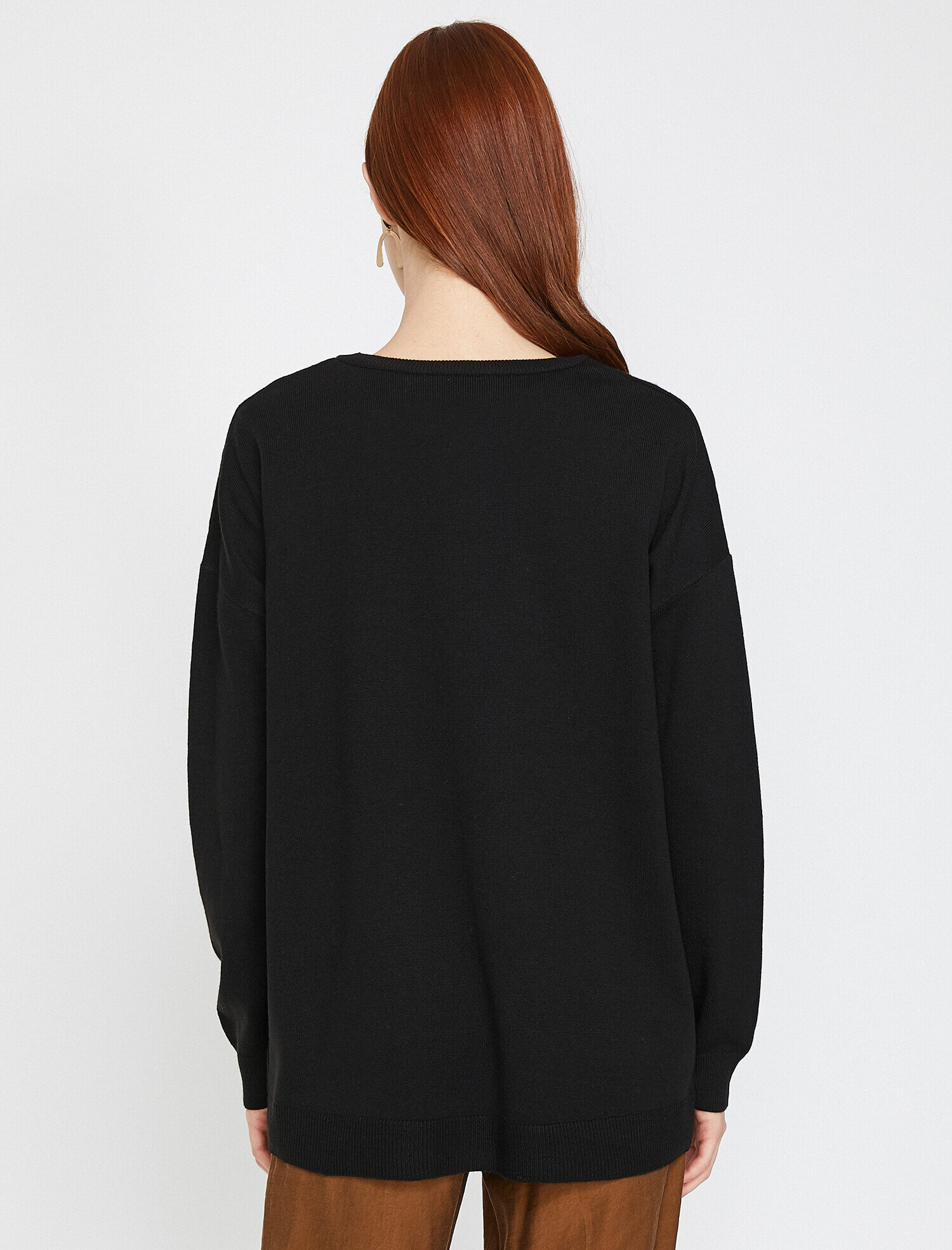   Bisiklet Yaka Triko Kazak