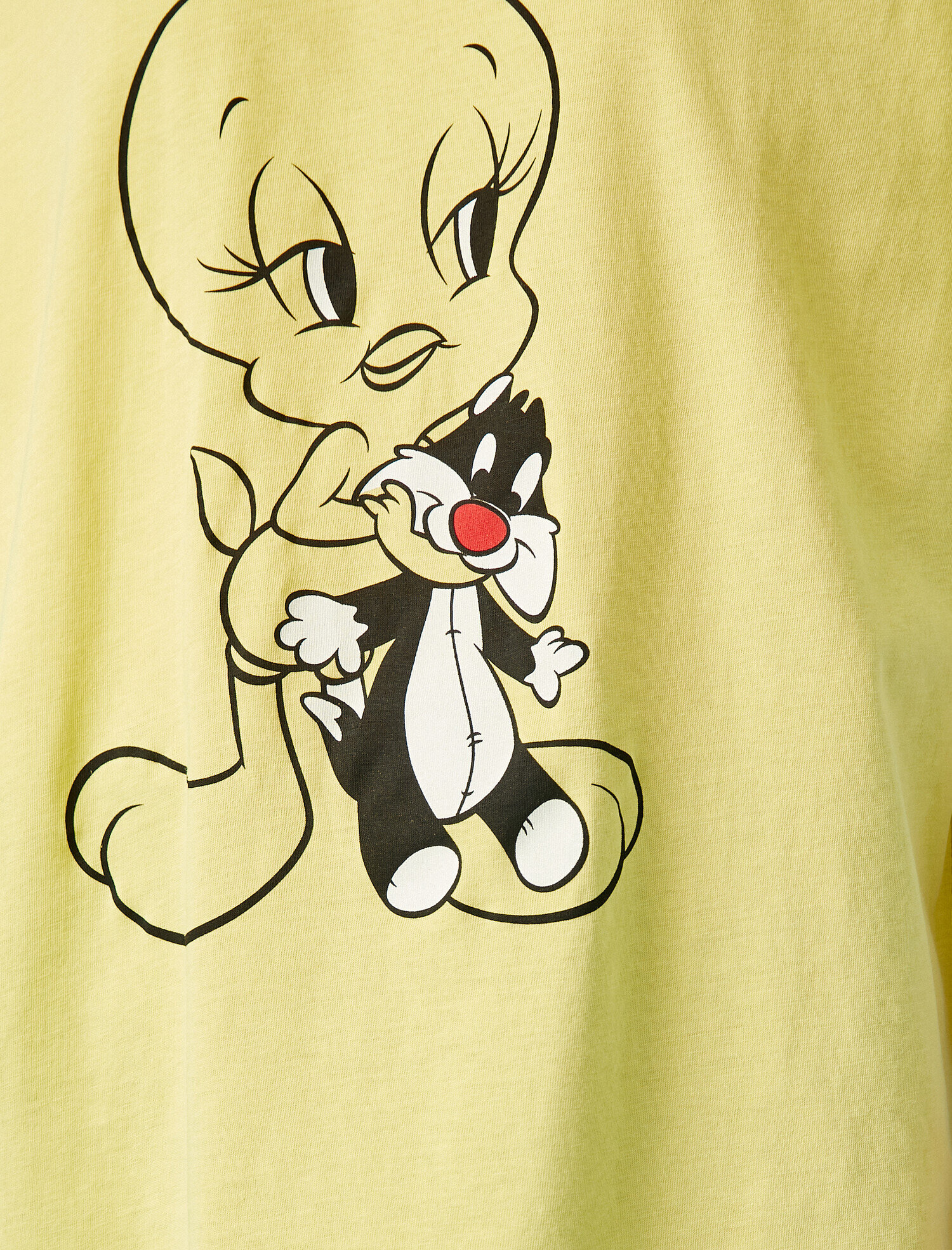   Tweety Tişört Lisanslı Baskılı Pamuklu Oversize