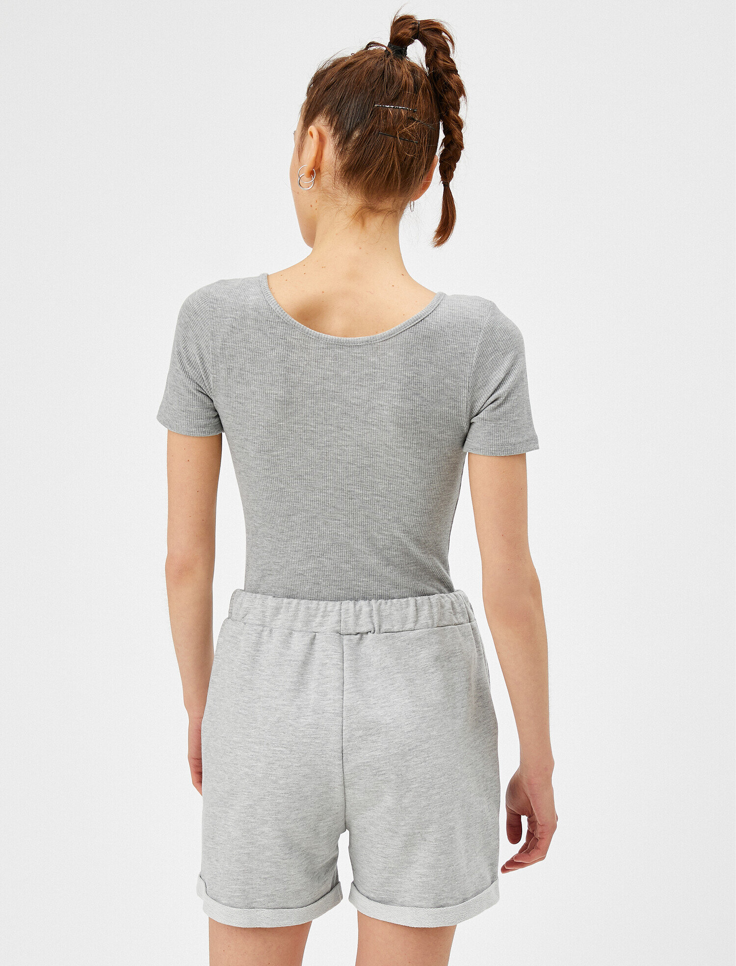   Kısa Kollu Body Ribanalı