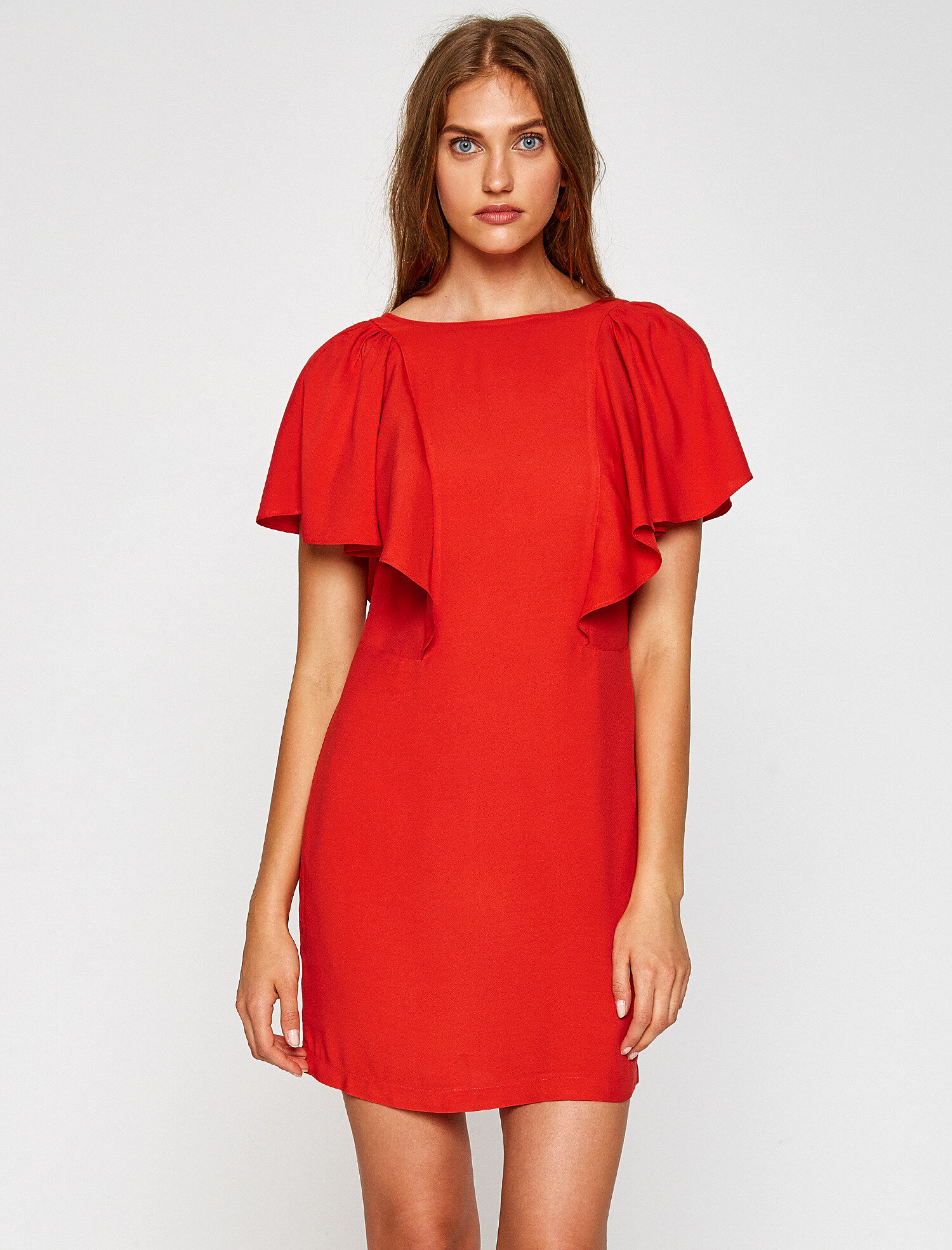   Bisiklet Yaka Elbise