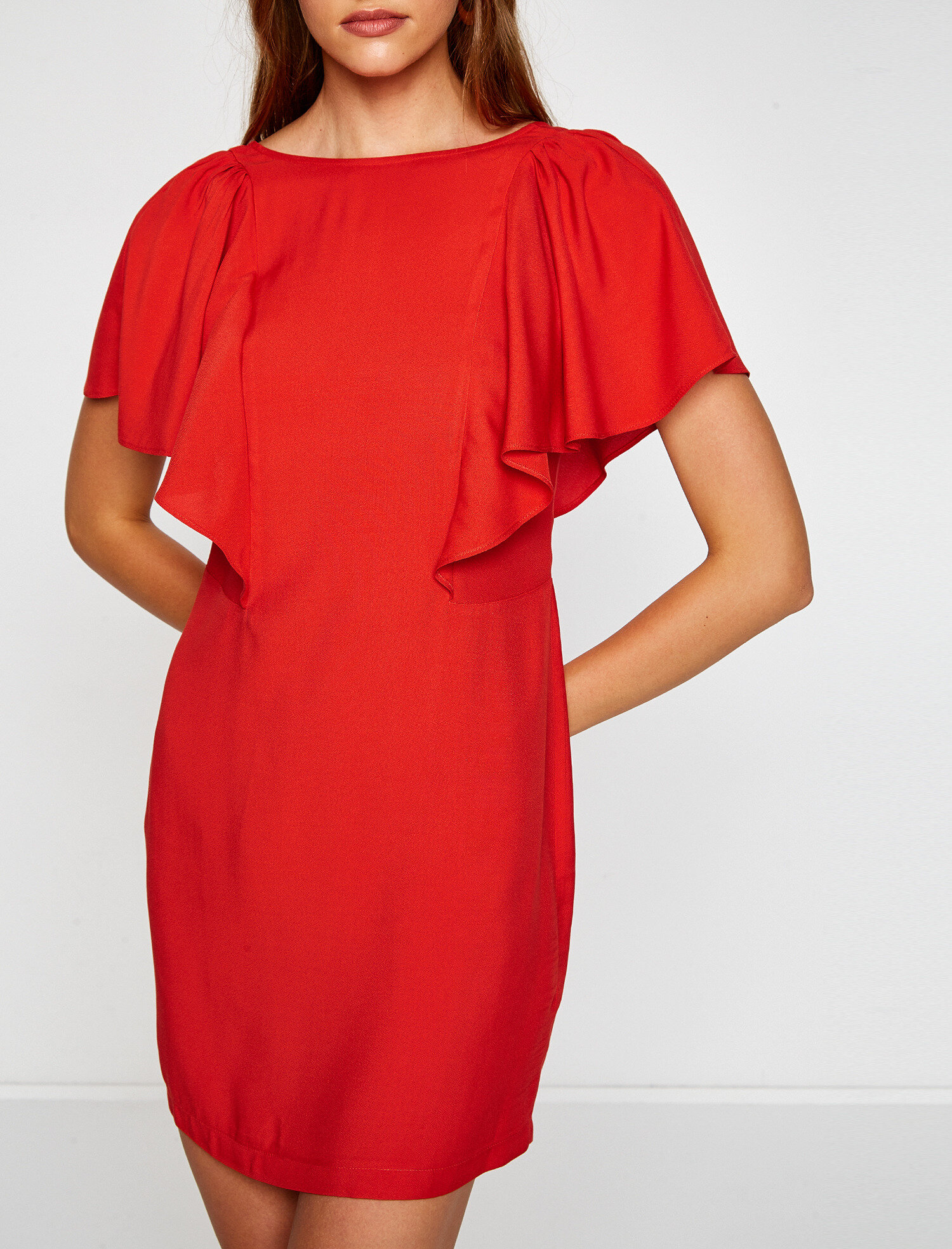   Bisiklet Yaka Elbise