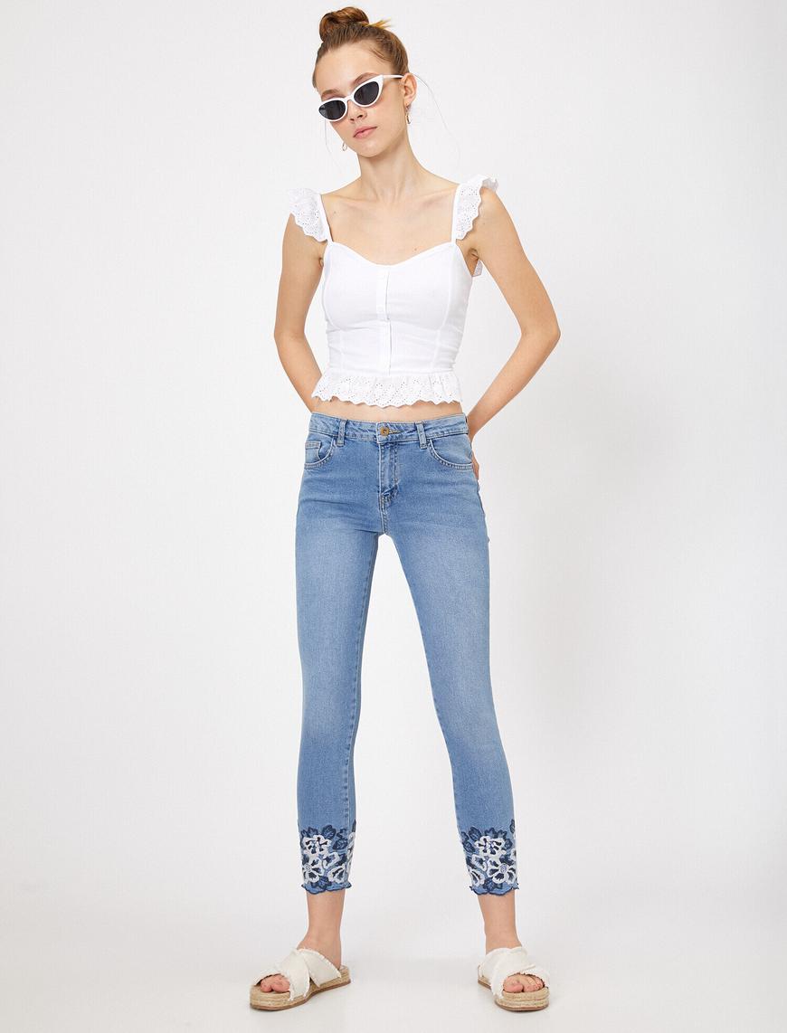   Skinny Fit Jean - Normal Bel Dar Kesim Dar Paça Pantolon