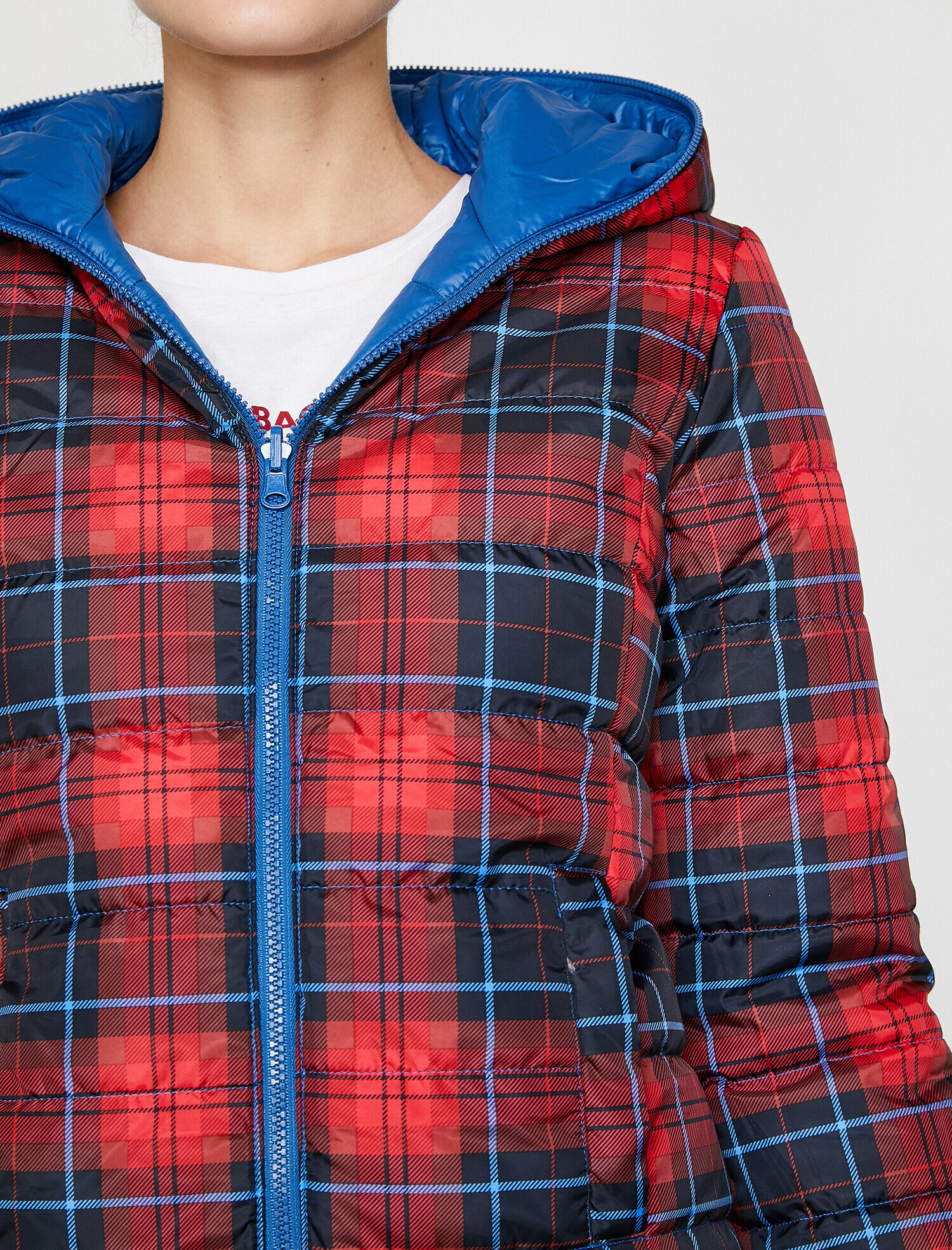   Desenli Şişme Mont