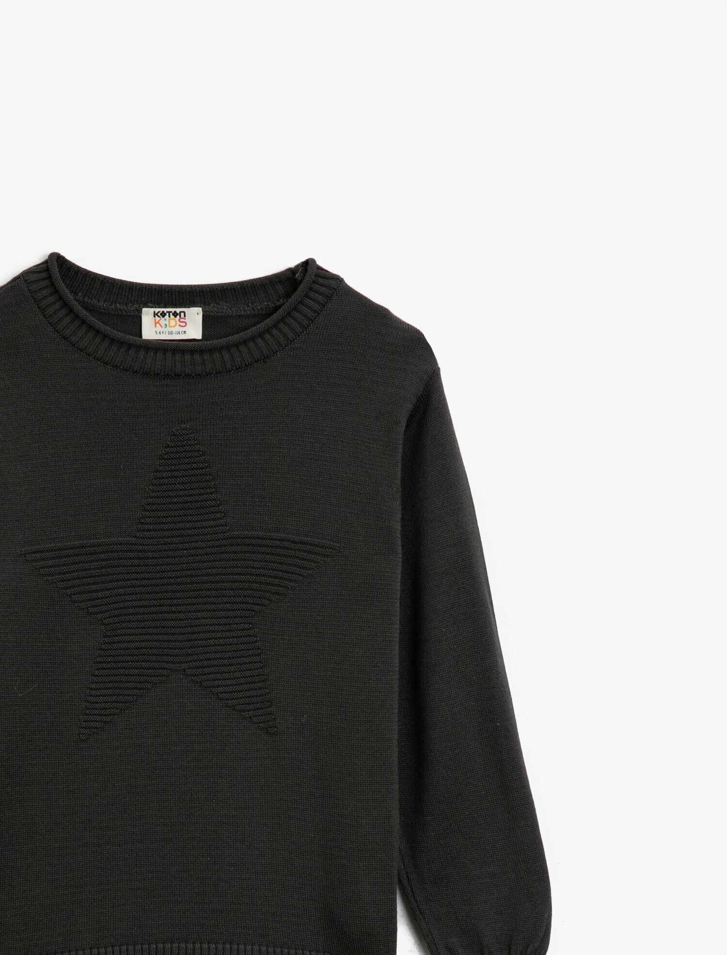  Erkek Çocuk Bisiklet Yaka Uzun Kollu Kazak