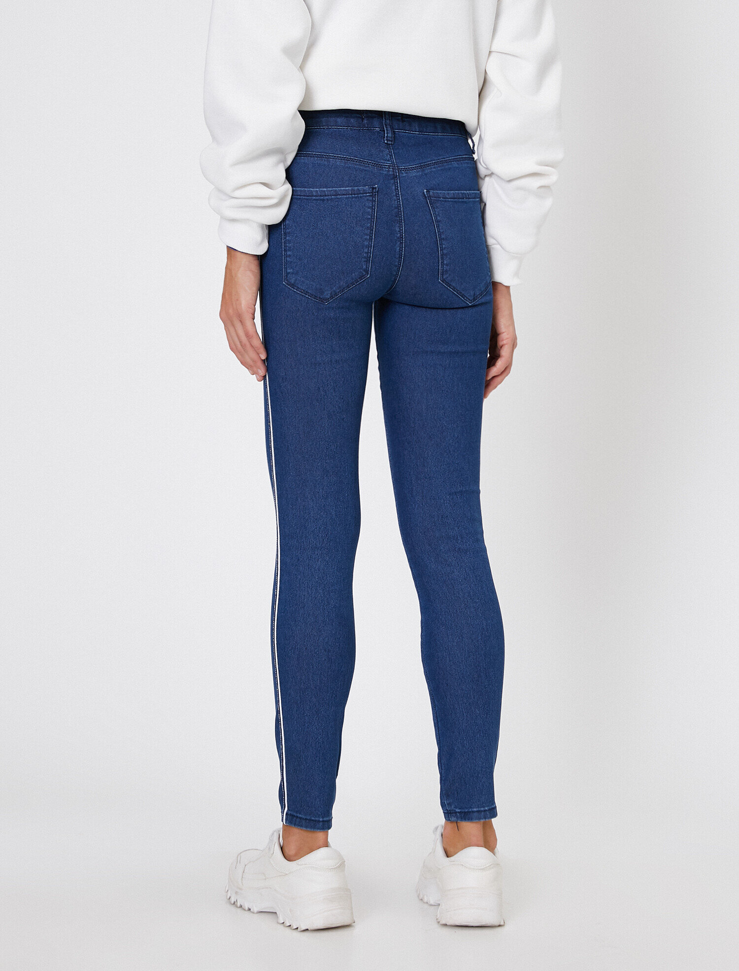   Carmen Jean - Yüksek Bel Dar Kesim Dar Paça Pantolon