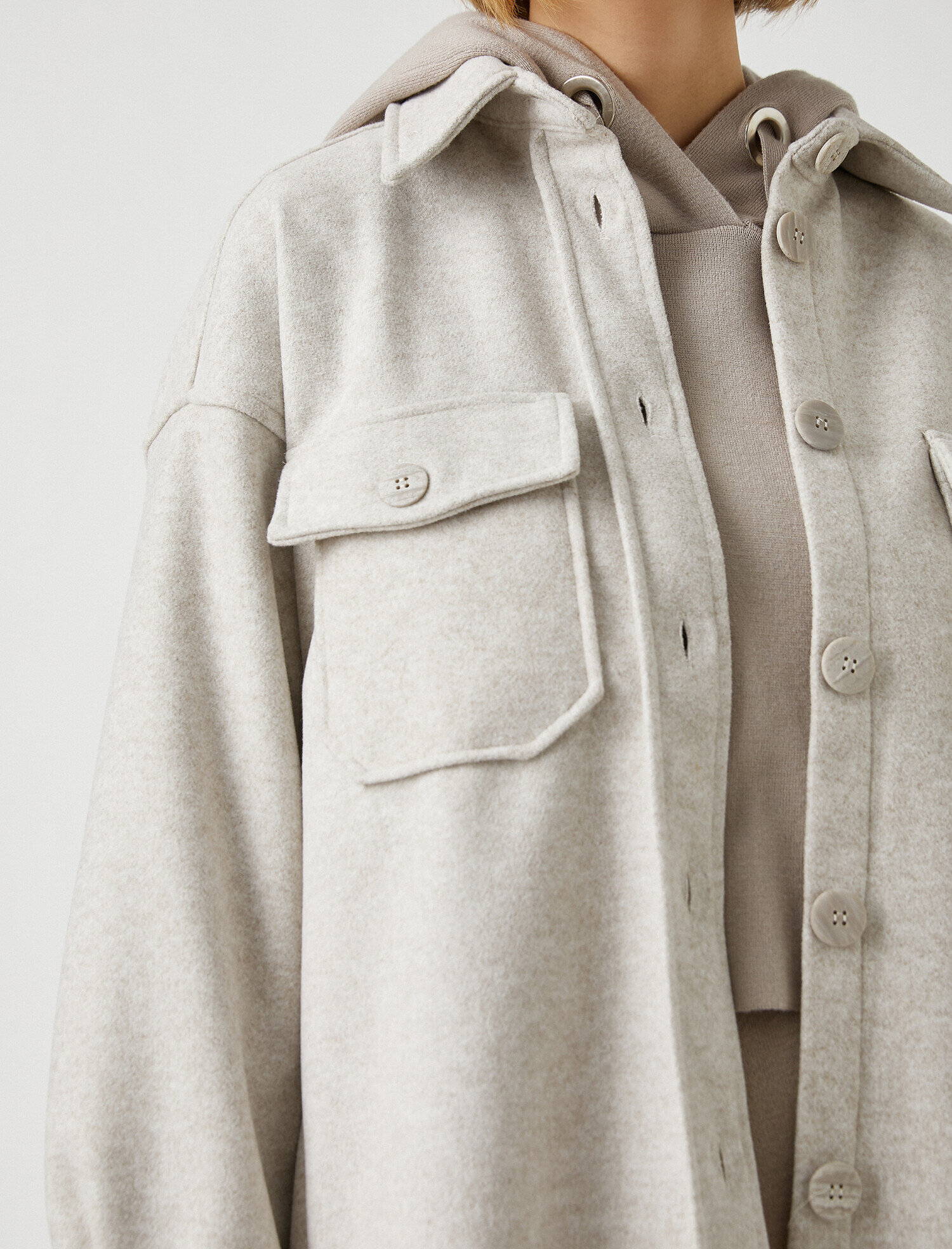   Cepli Düğmeli Mont