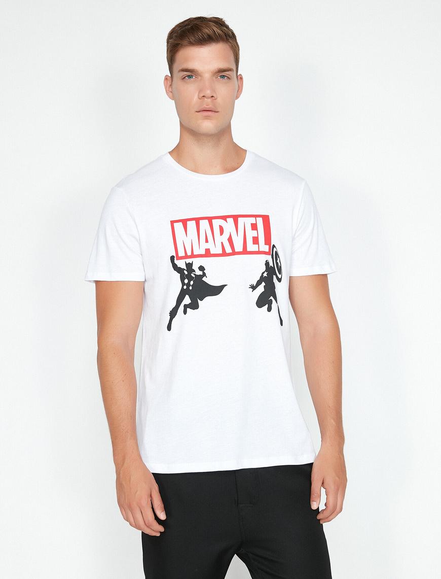   Marvel Lisanslı Baskılı  T-Shirt