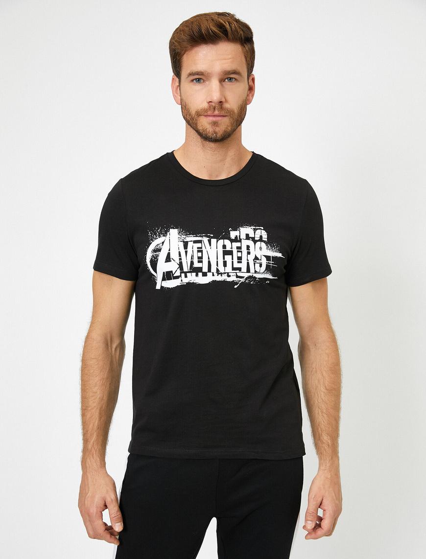   Avengers Lisanslı Baskılı T-Shirt