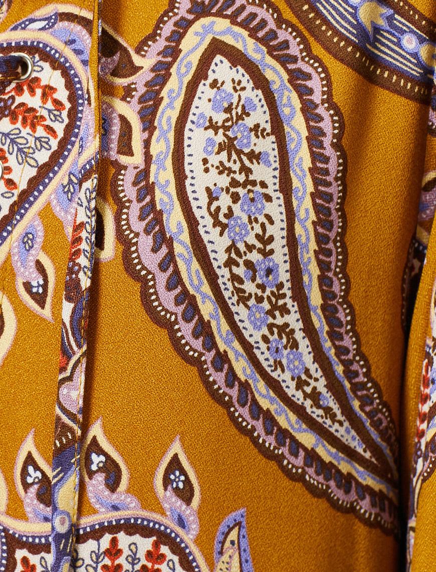   Desenli Kışlık Elbise