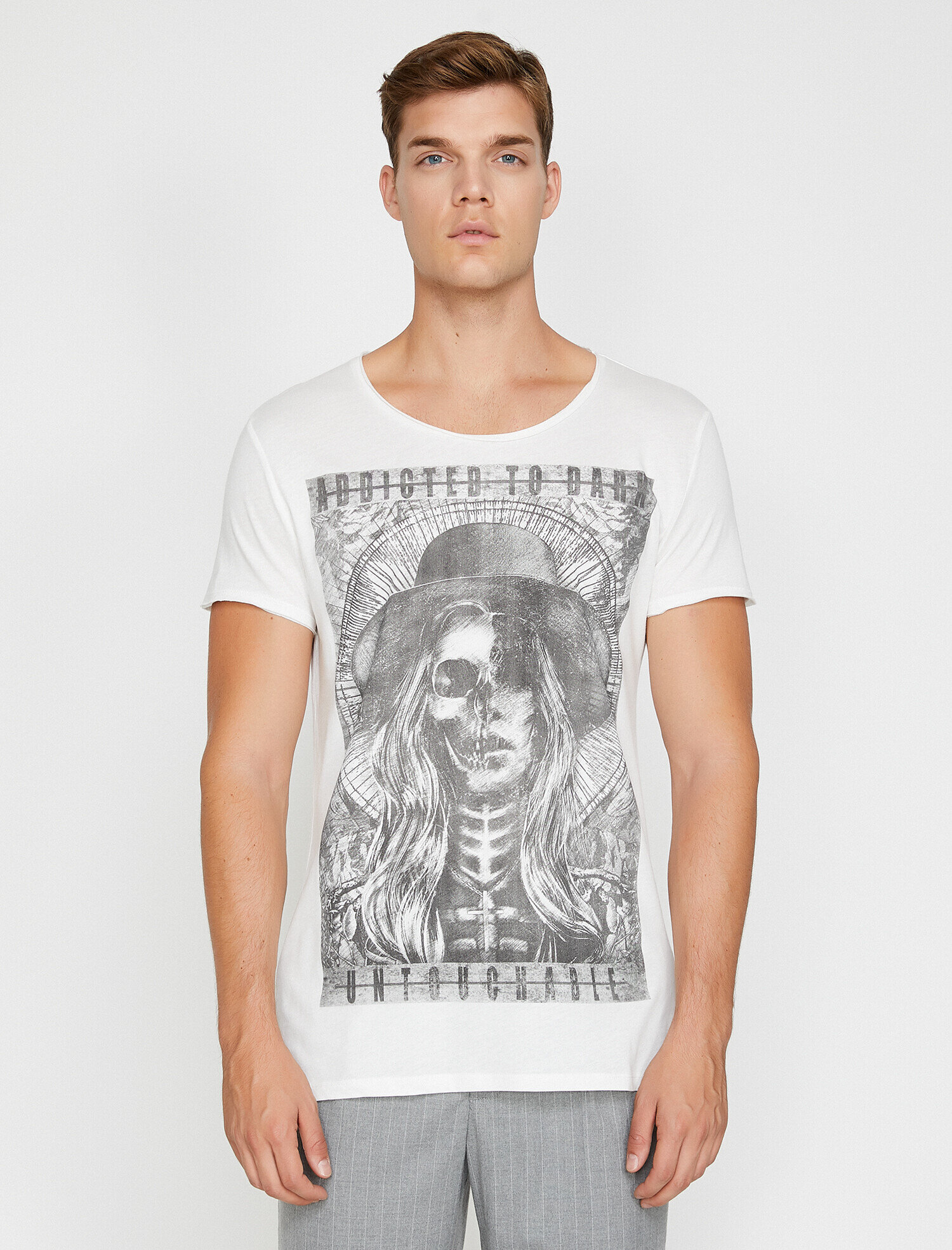 Baskılı Tişört Kısa Kollu