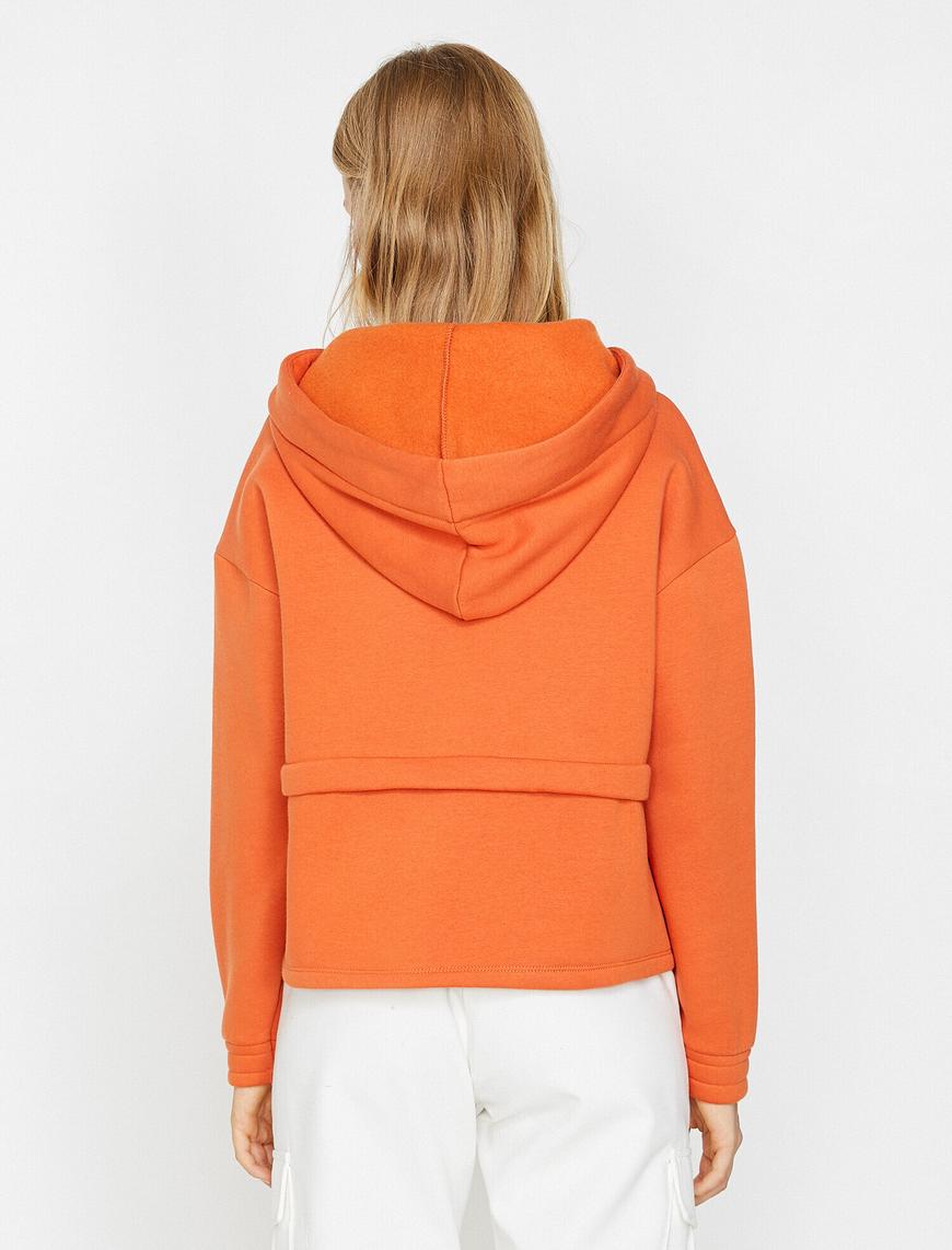   Fermuar Detaylı Sweatshirt