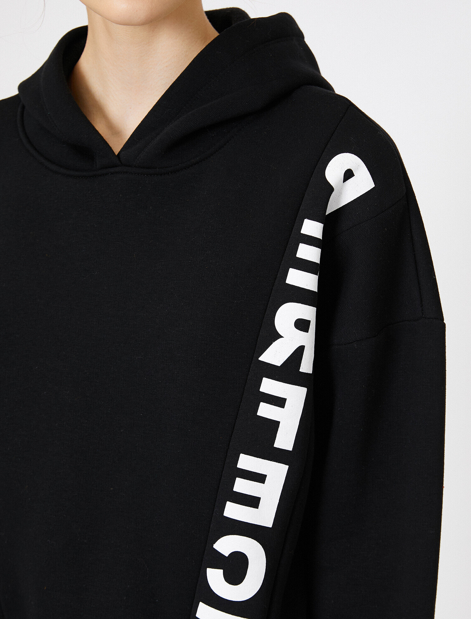   Yazılı Baskılı Sweatshirt