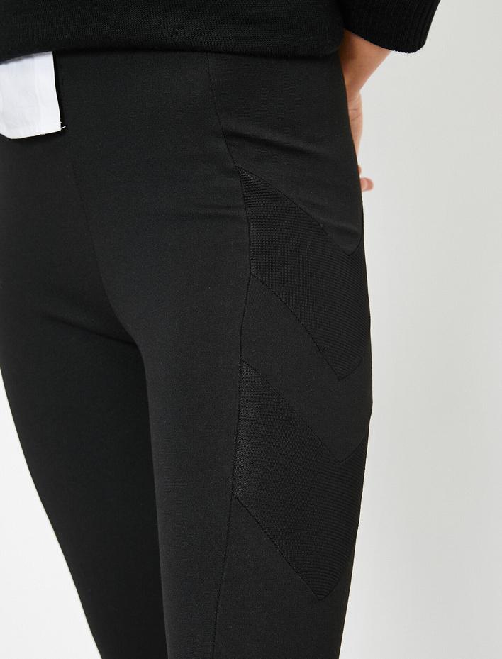  Dikiş Detaylı Basic Tayt