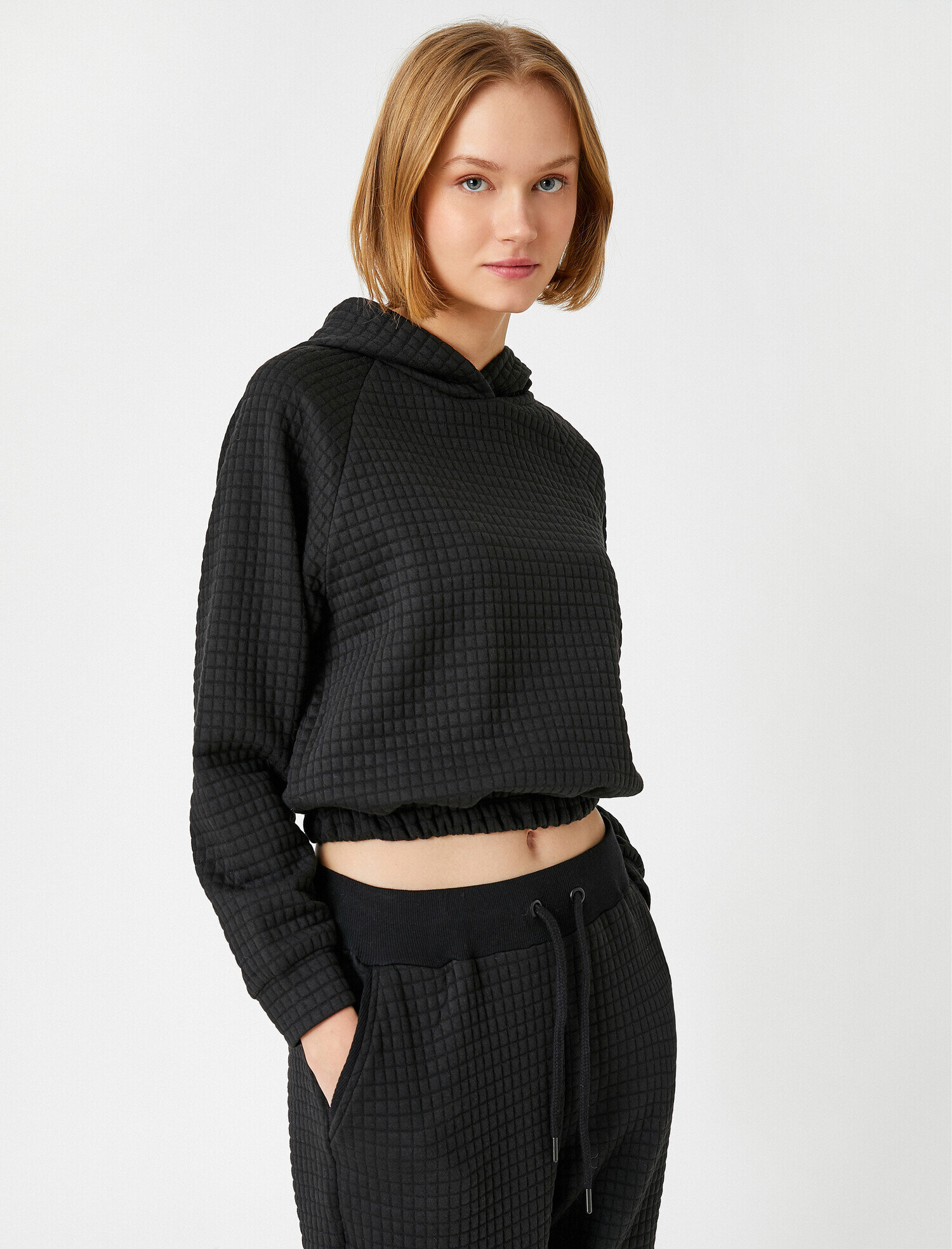   Crop Fitilli Sweatshirt