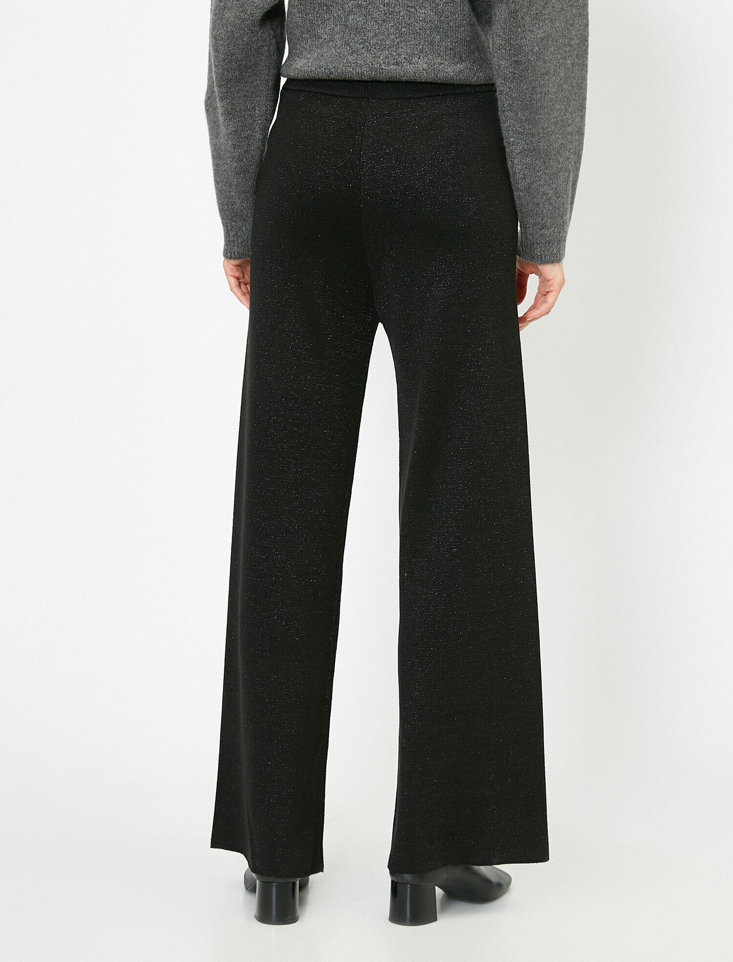   Sim Detaylı Triko Pantolon