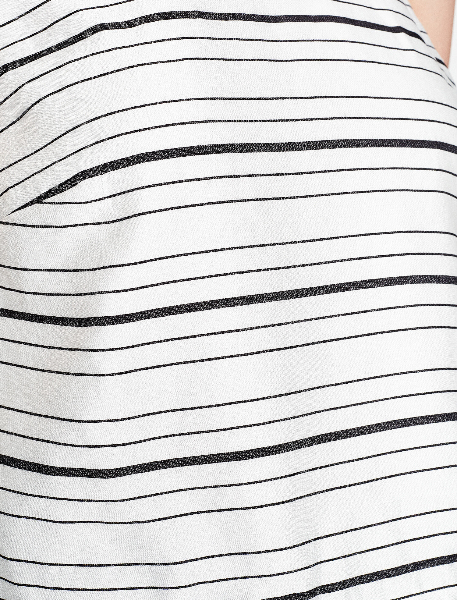   Çizgili Kolsuz Bluz