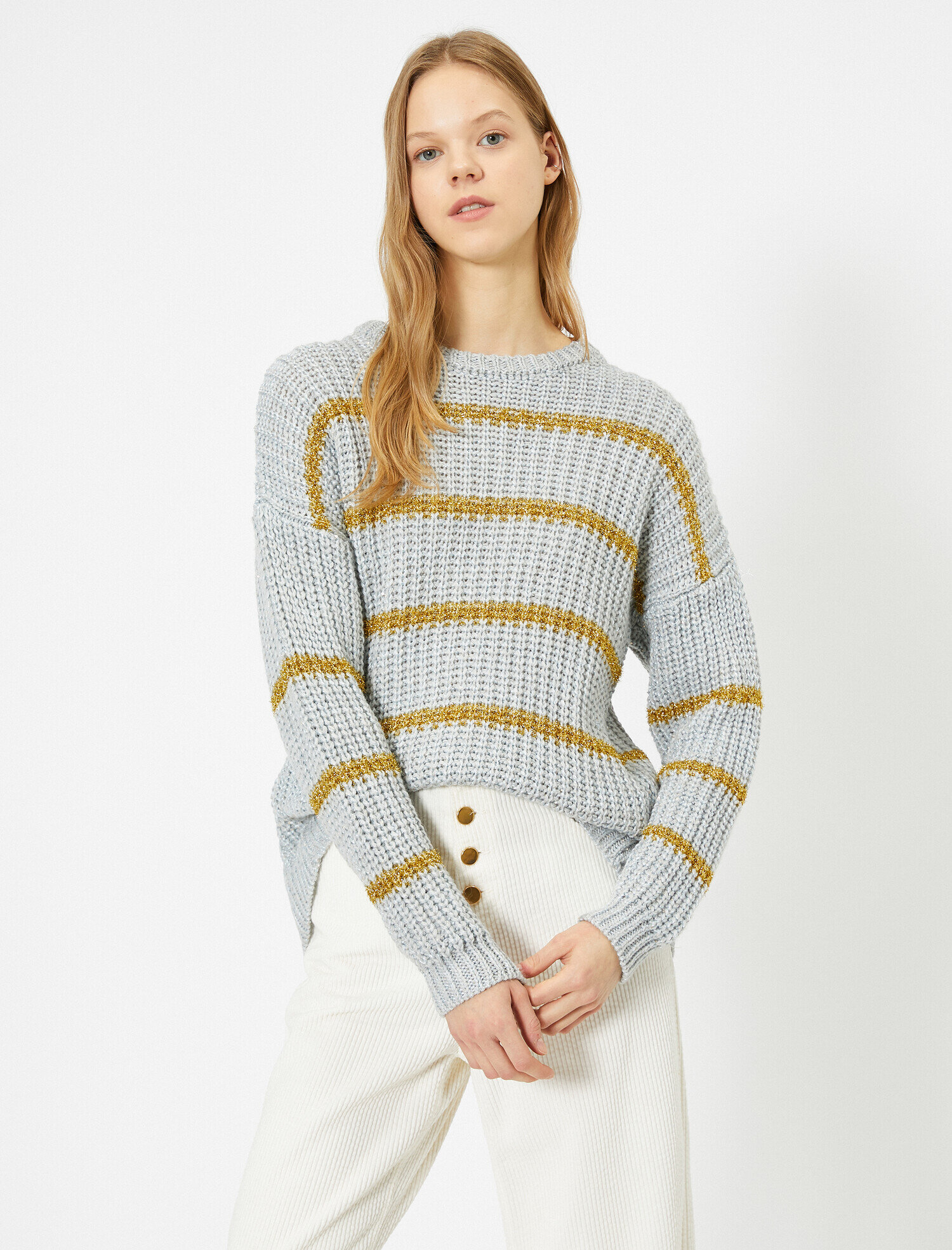   Sırt Detaylı Triko Kazak