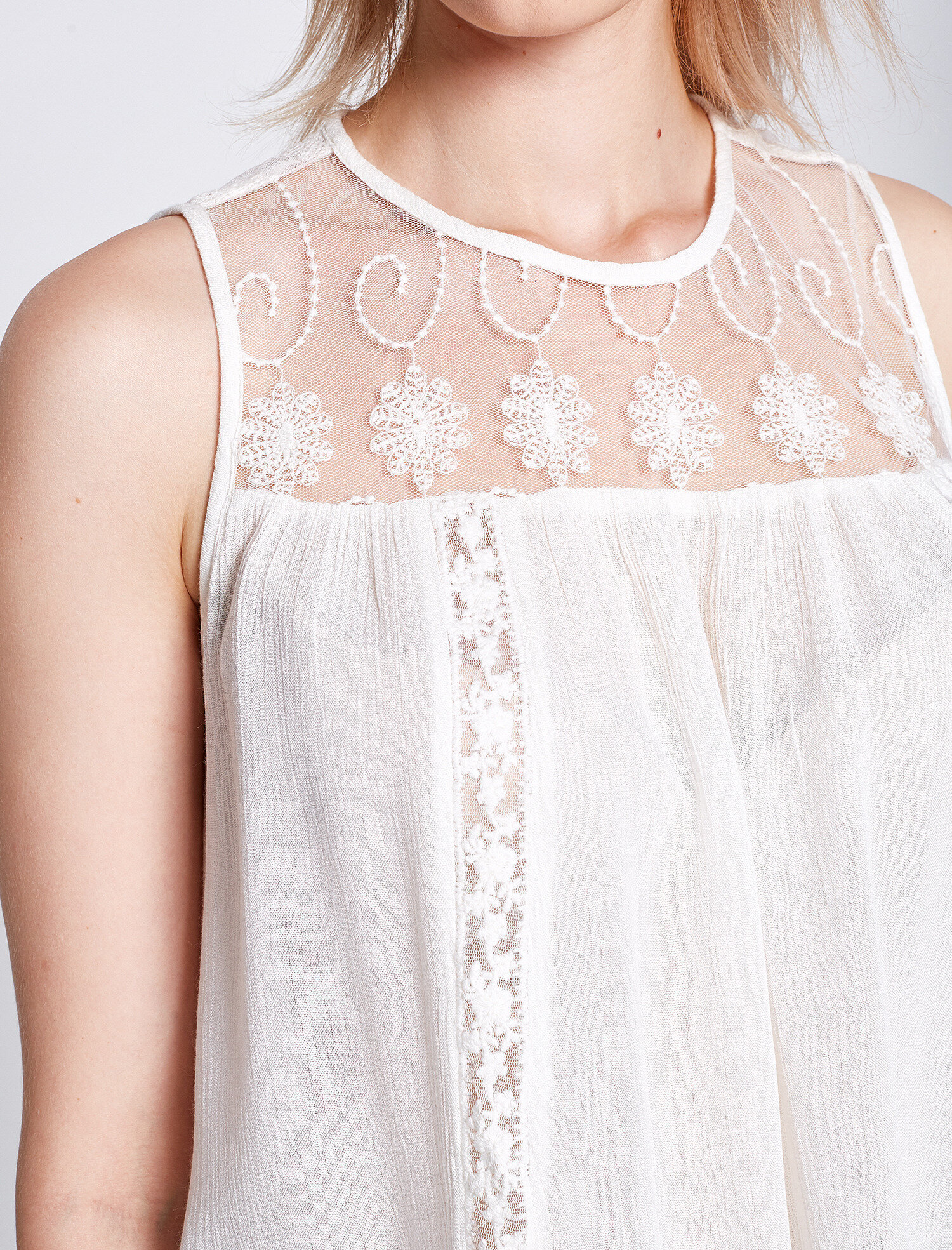   Dantel Detaylı Bluz