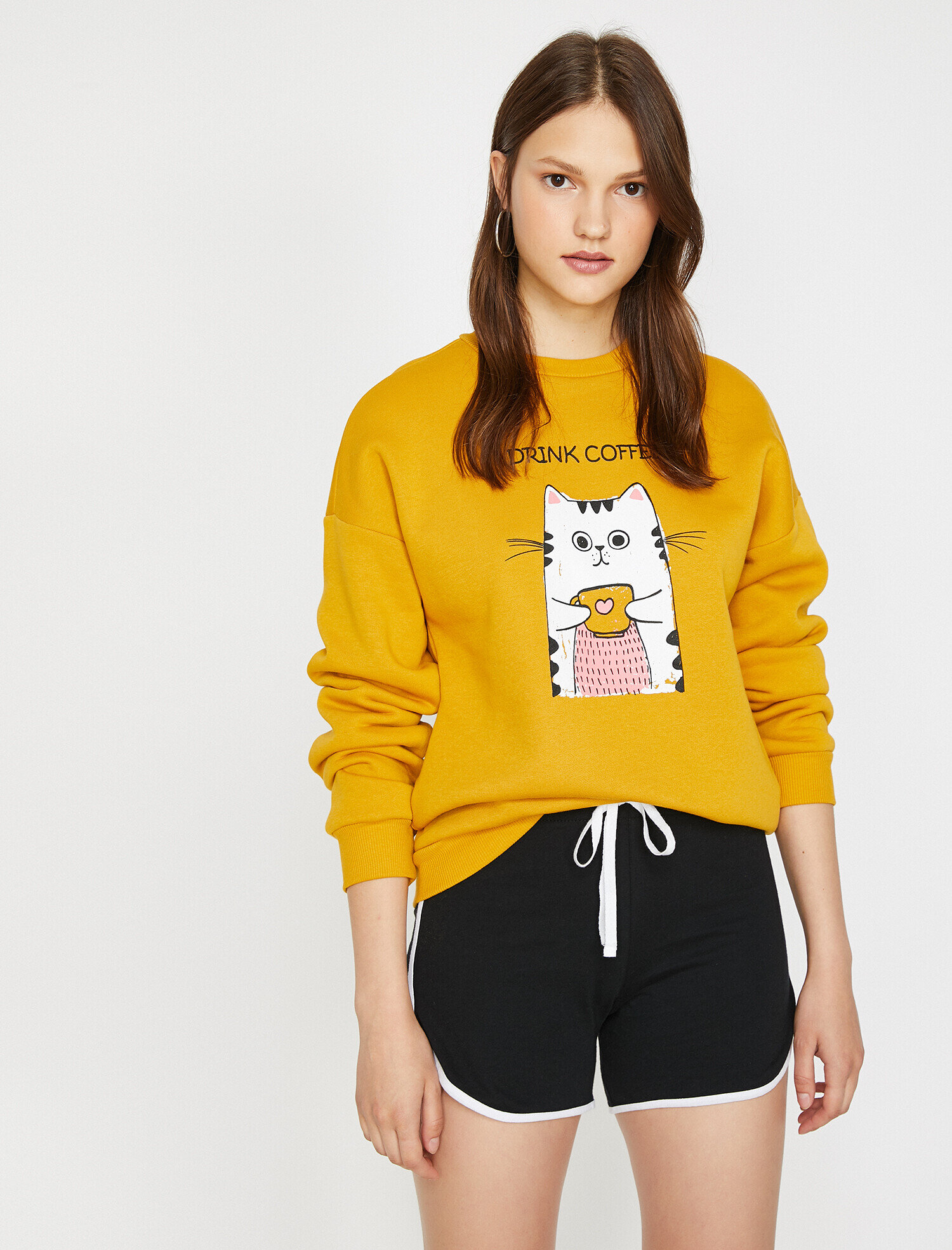 Yazılı Baskılı Sweatshirt