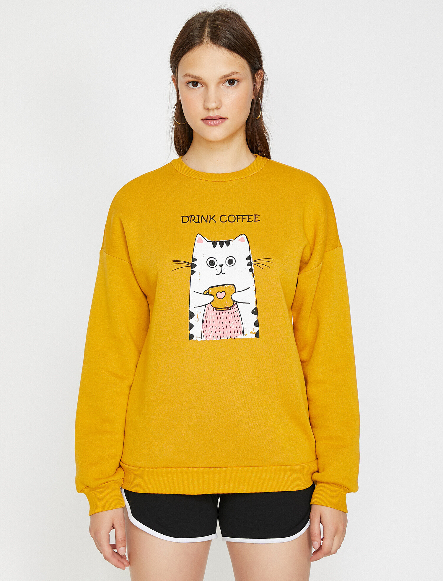 Yazılı Baskılı Sweatshirt