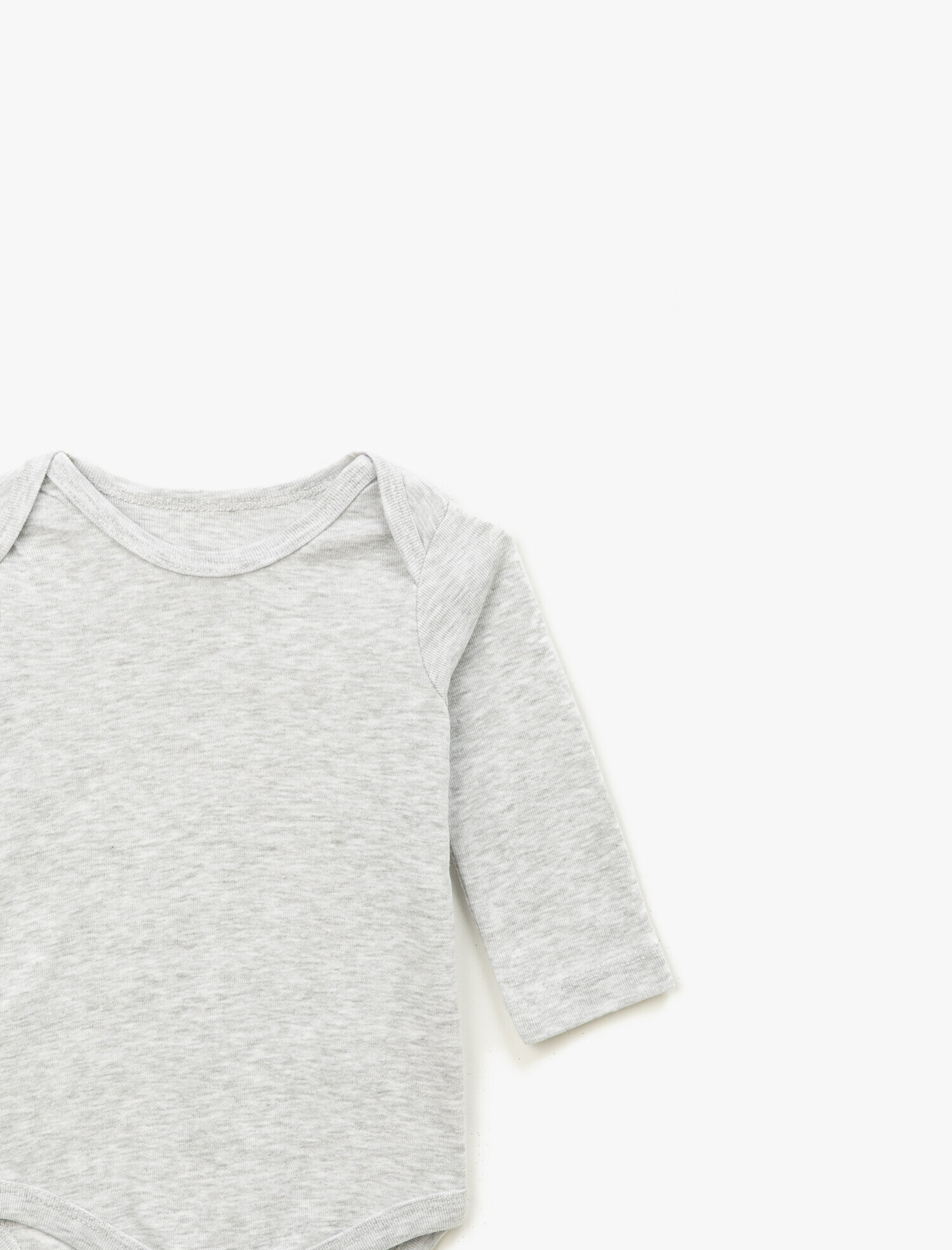 Erkek Bebek Basic Uzun Kollu Çıtçıtlı Body