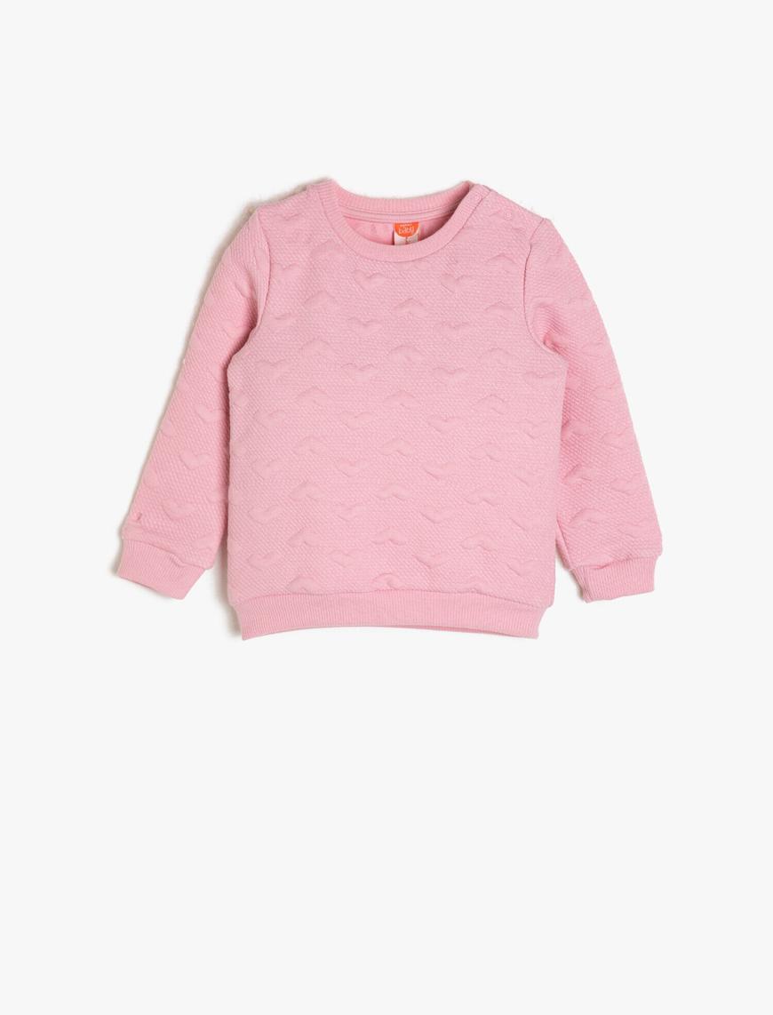  Kız Bebek Desenli Sweatshirt
