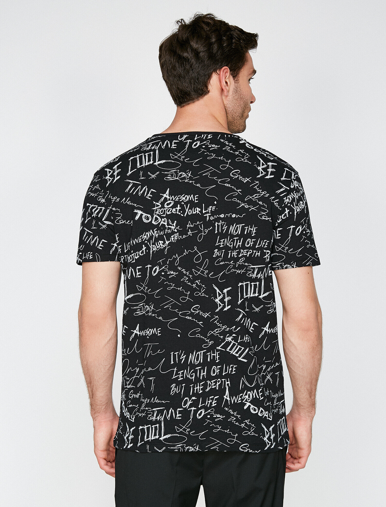   Baskılı Tişört Kısa Kollu