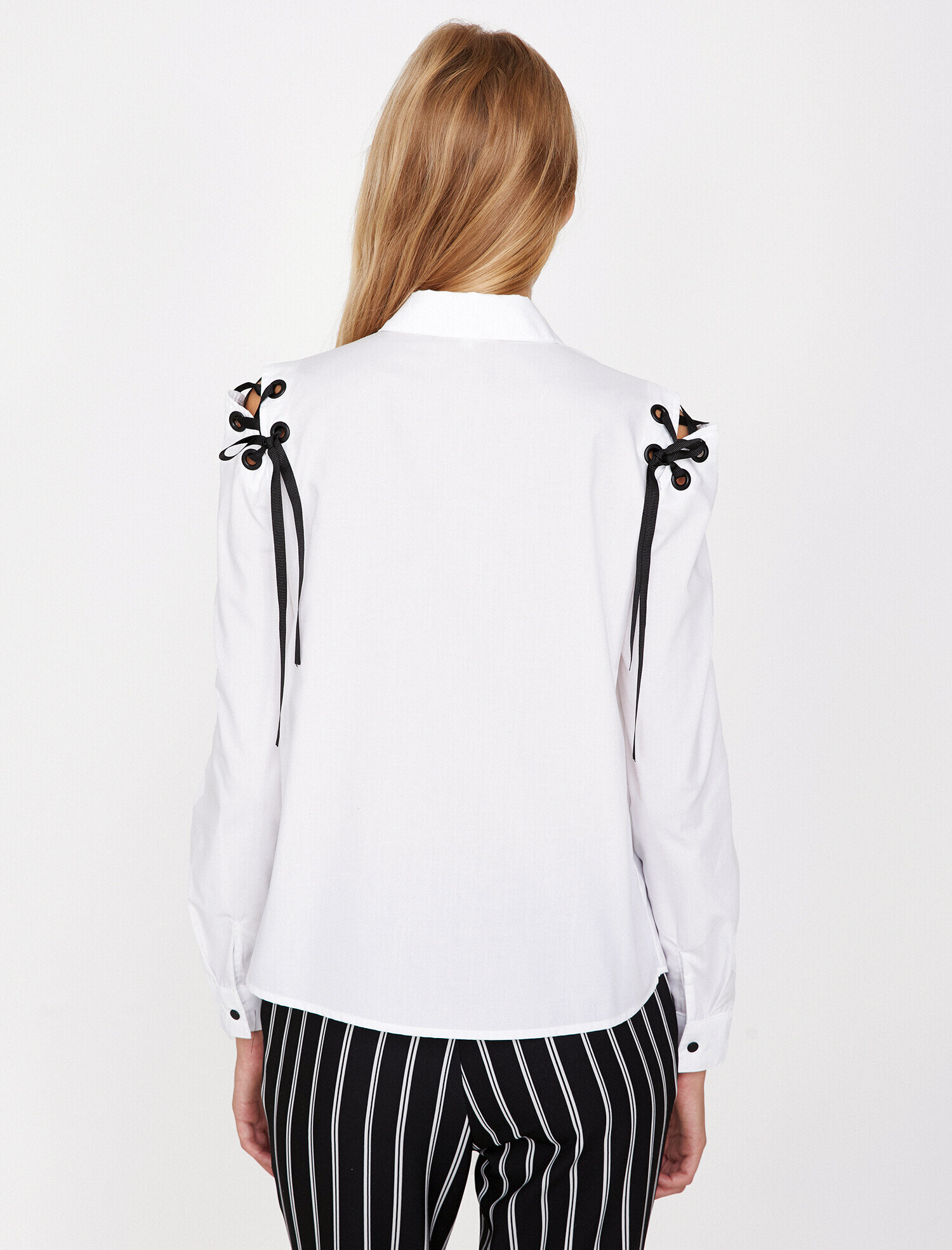   Kuş Gözü Detaylı Gömlek