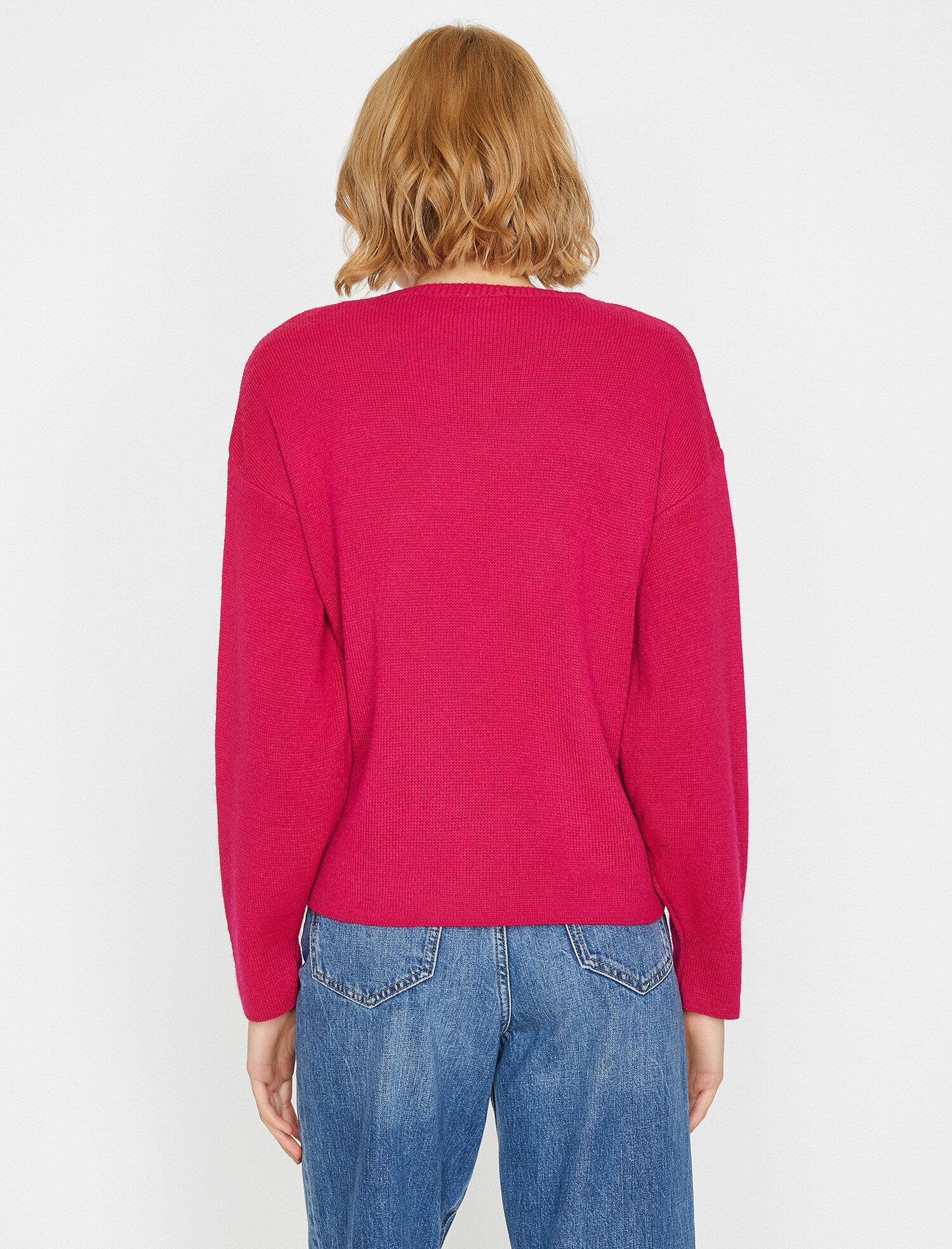 Fırfır Detaylı Triko Kazak