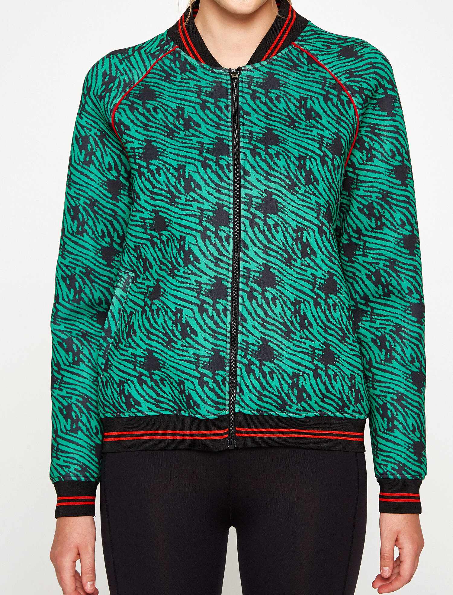 Desenli Bomber Ceket