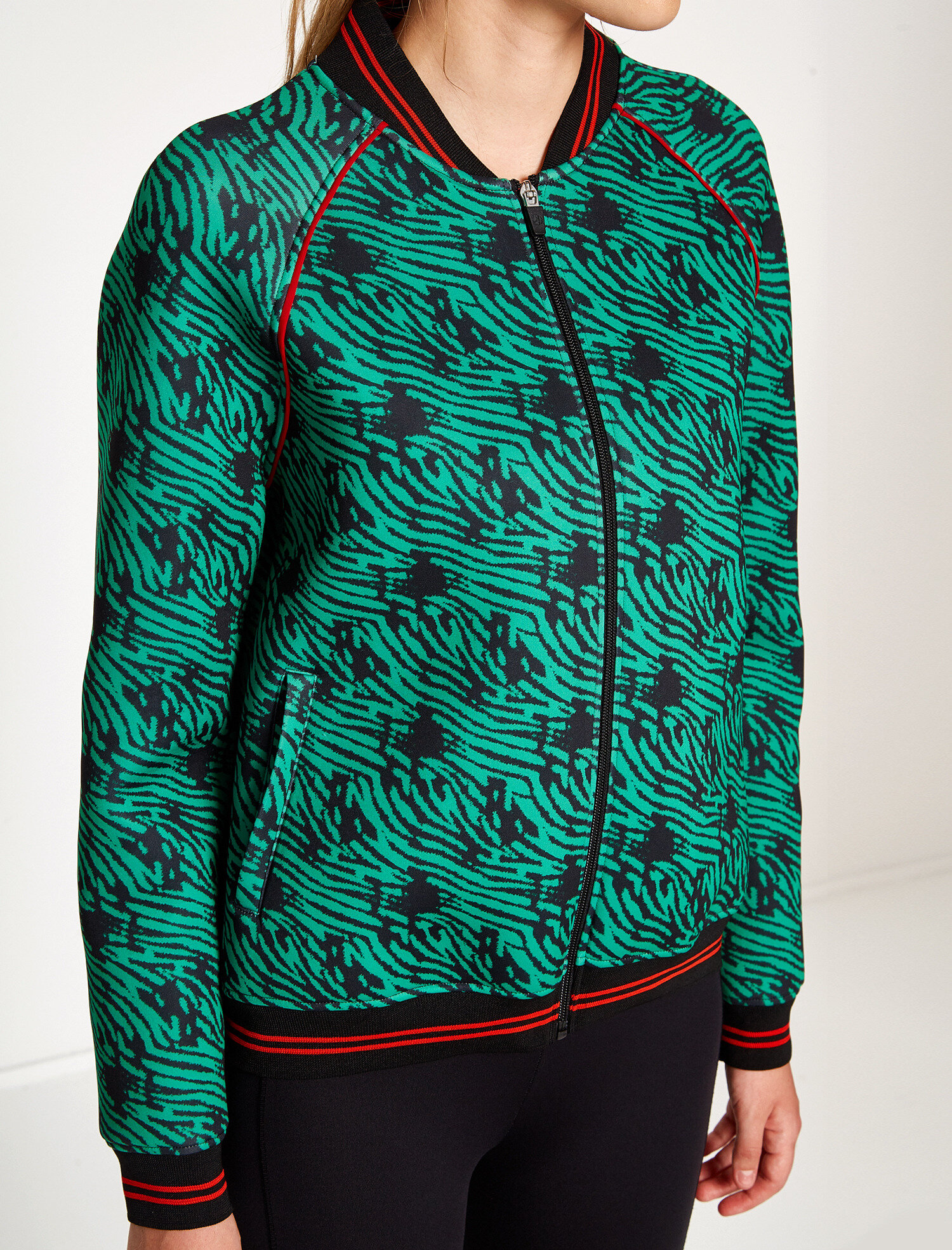 Desenli Bomber Ceket