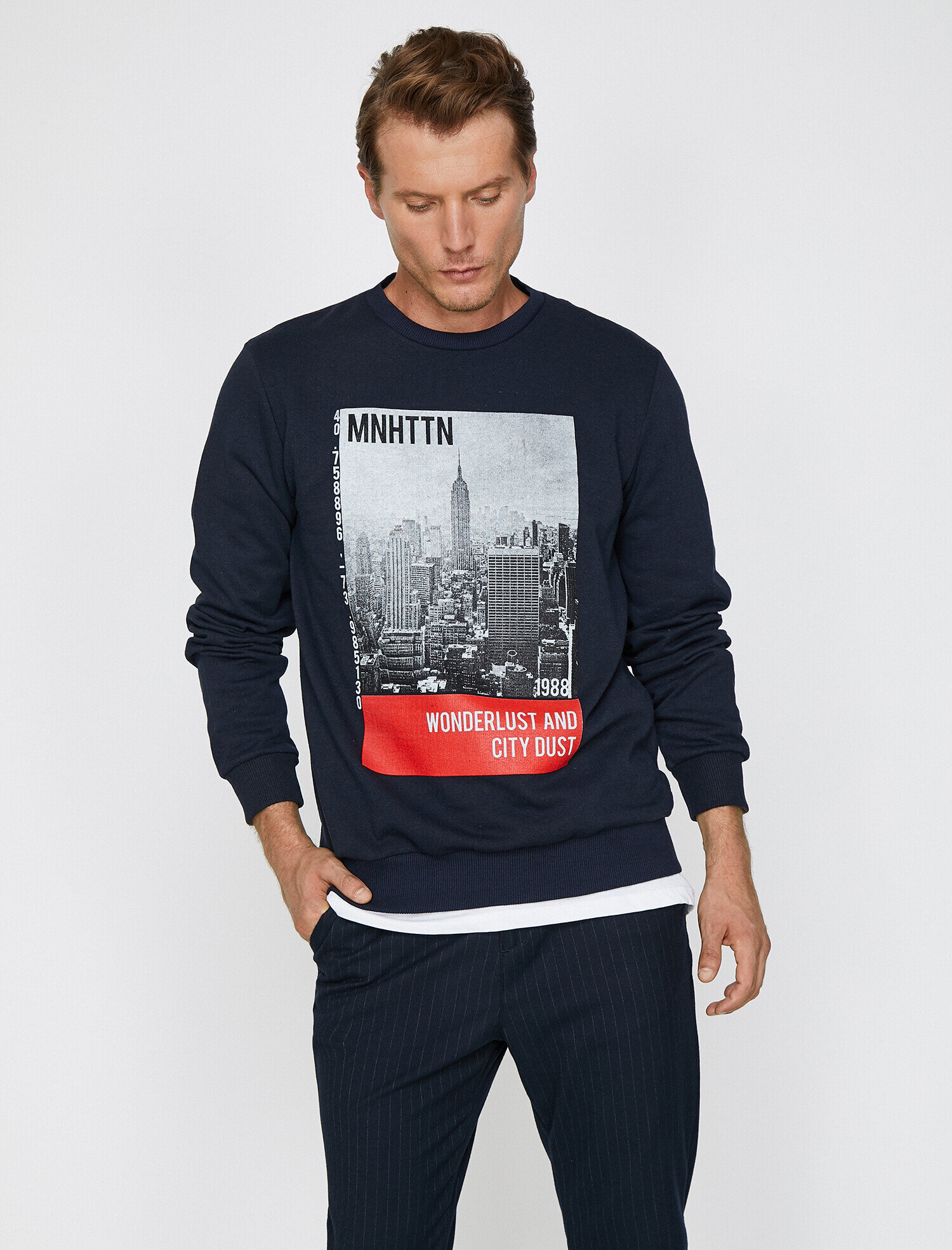 Yazılı Baskılı Sweatshirt