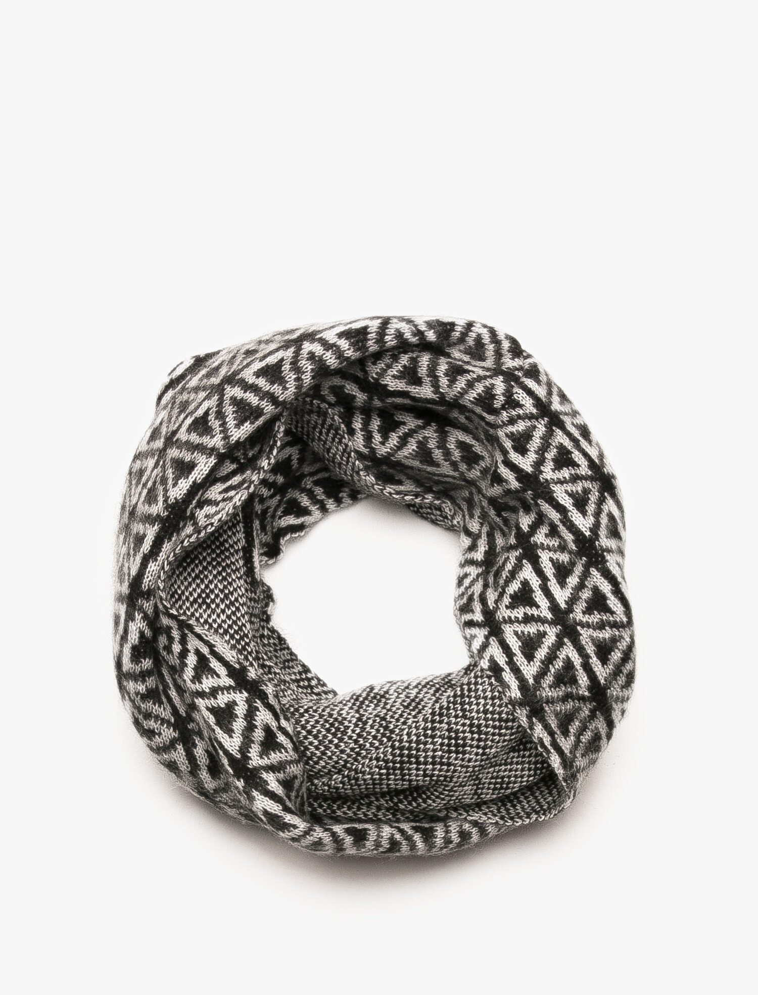  Kadın Geometrik Desenli Boyunluk Yumuşak Dokulu