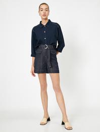 Kemer Detaylı Şort