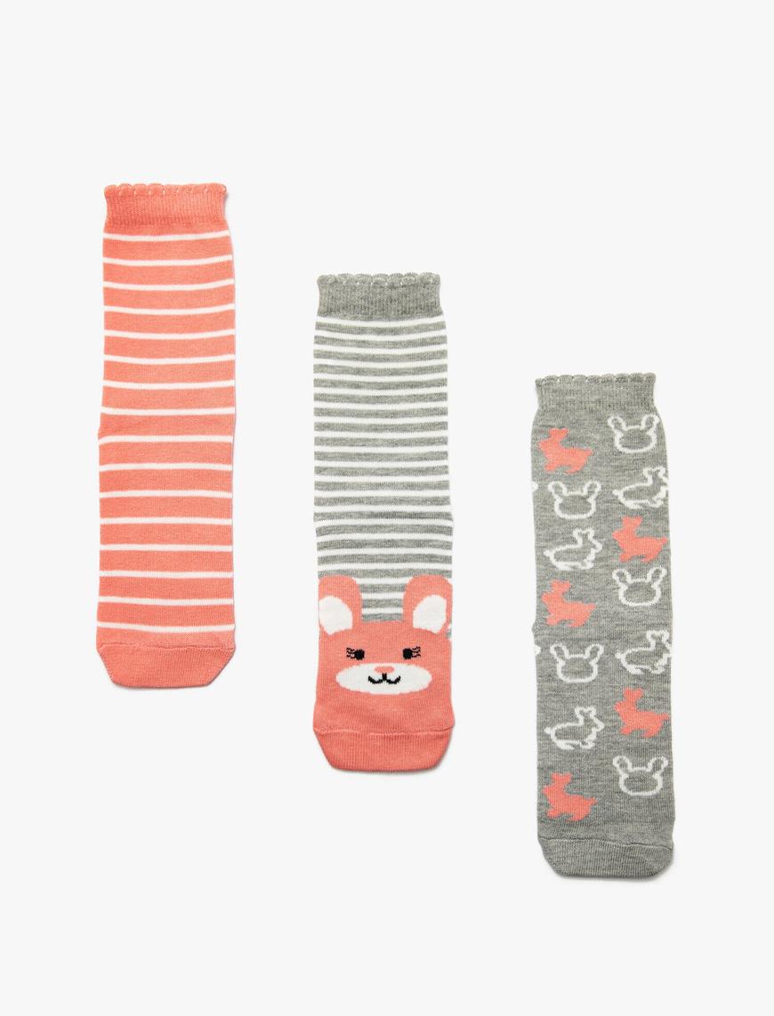  Kız Çocuk Çoklu Soket Çorap Seti