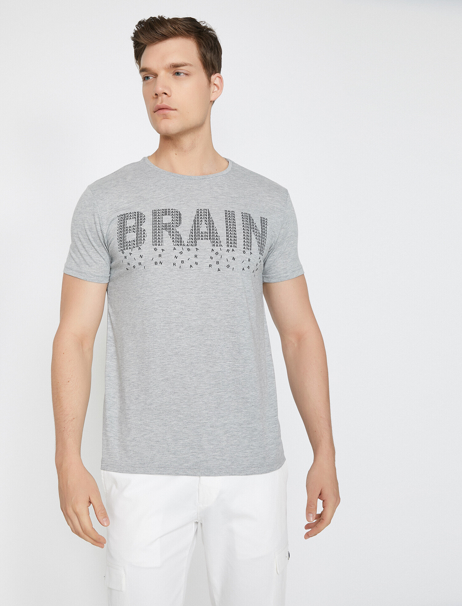   Baskılı Tişört Kısa Kollu