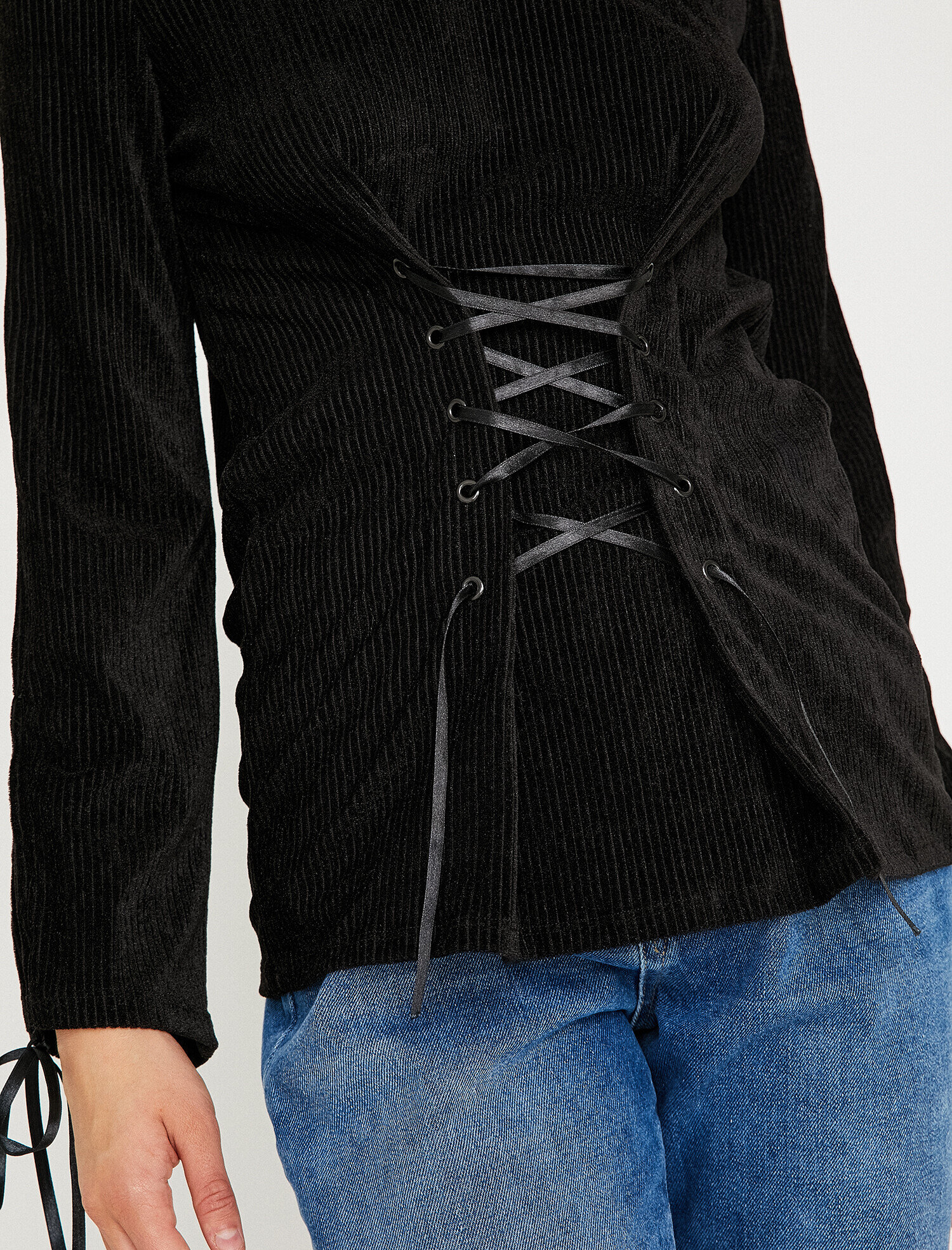   Kuş Gözü Detaylı Tunik