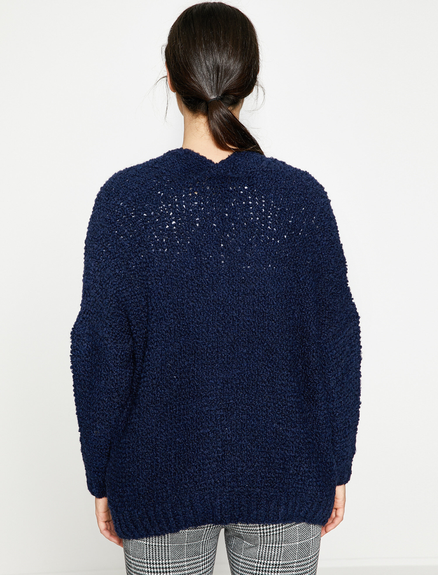   Uzun Kollu Triko Hırka